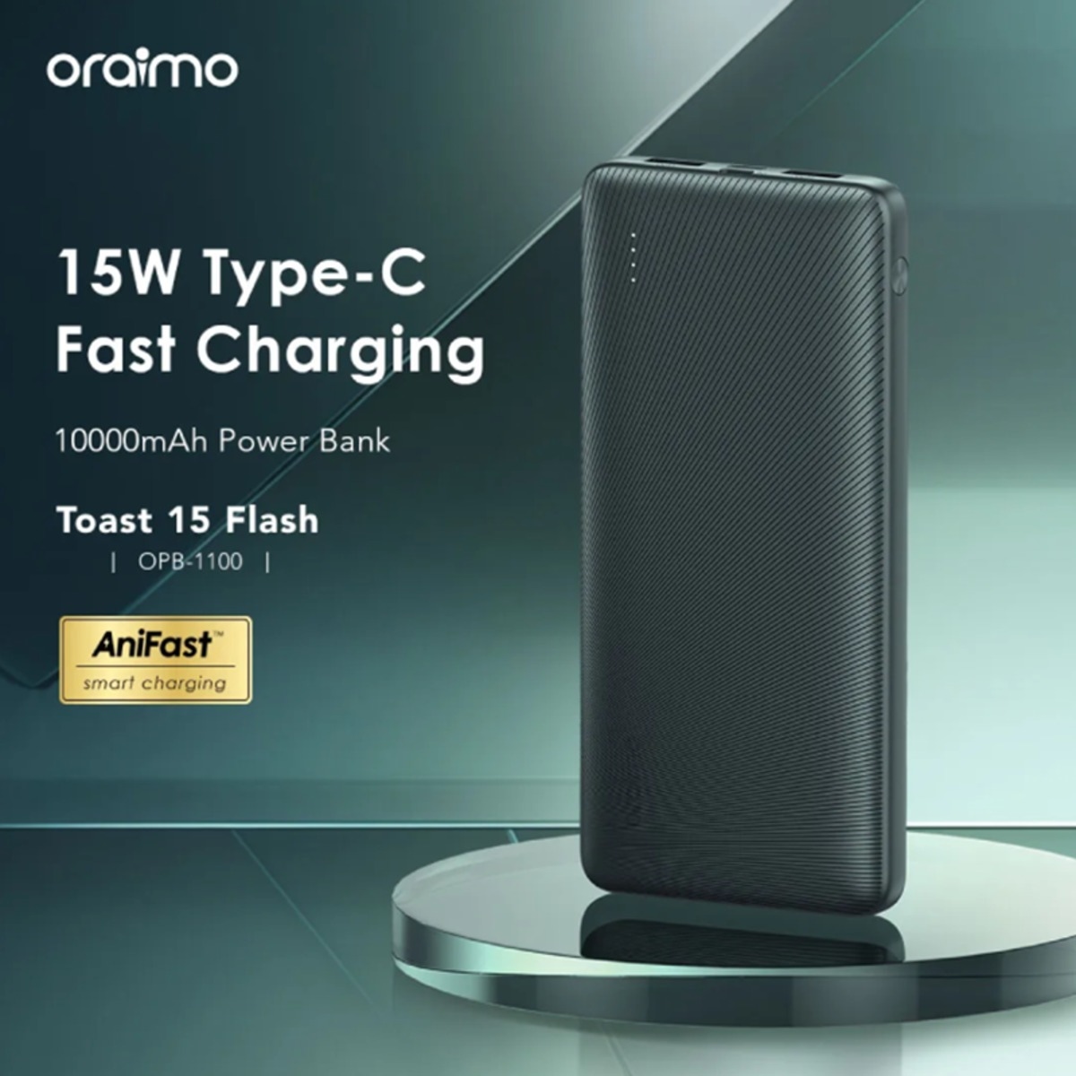 أورايمو باور بانك بسعة 10000mAh وقدرة 15W