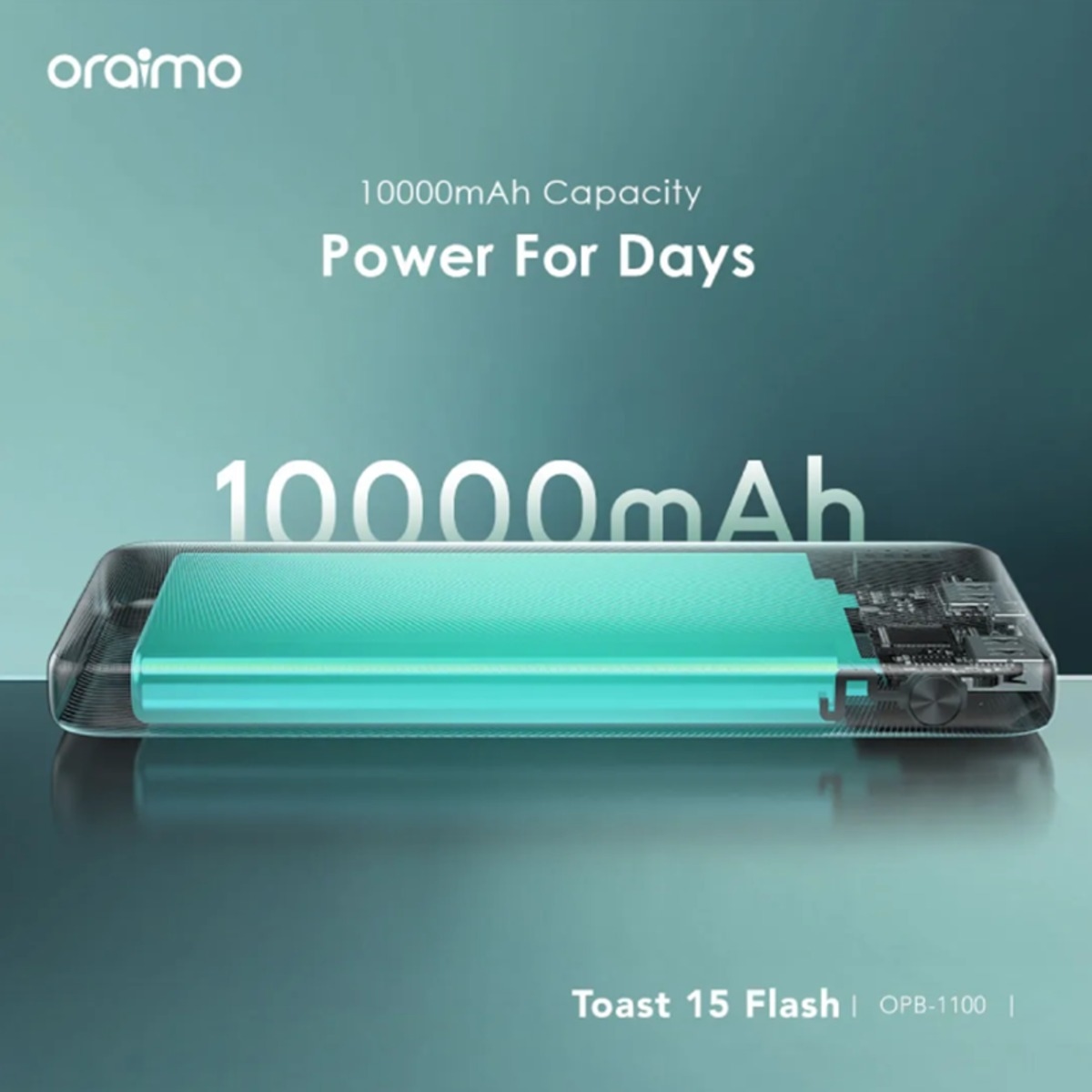 أورايمو باور بانك بسعة 10000mAh وقدرة 15W