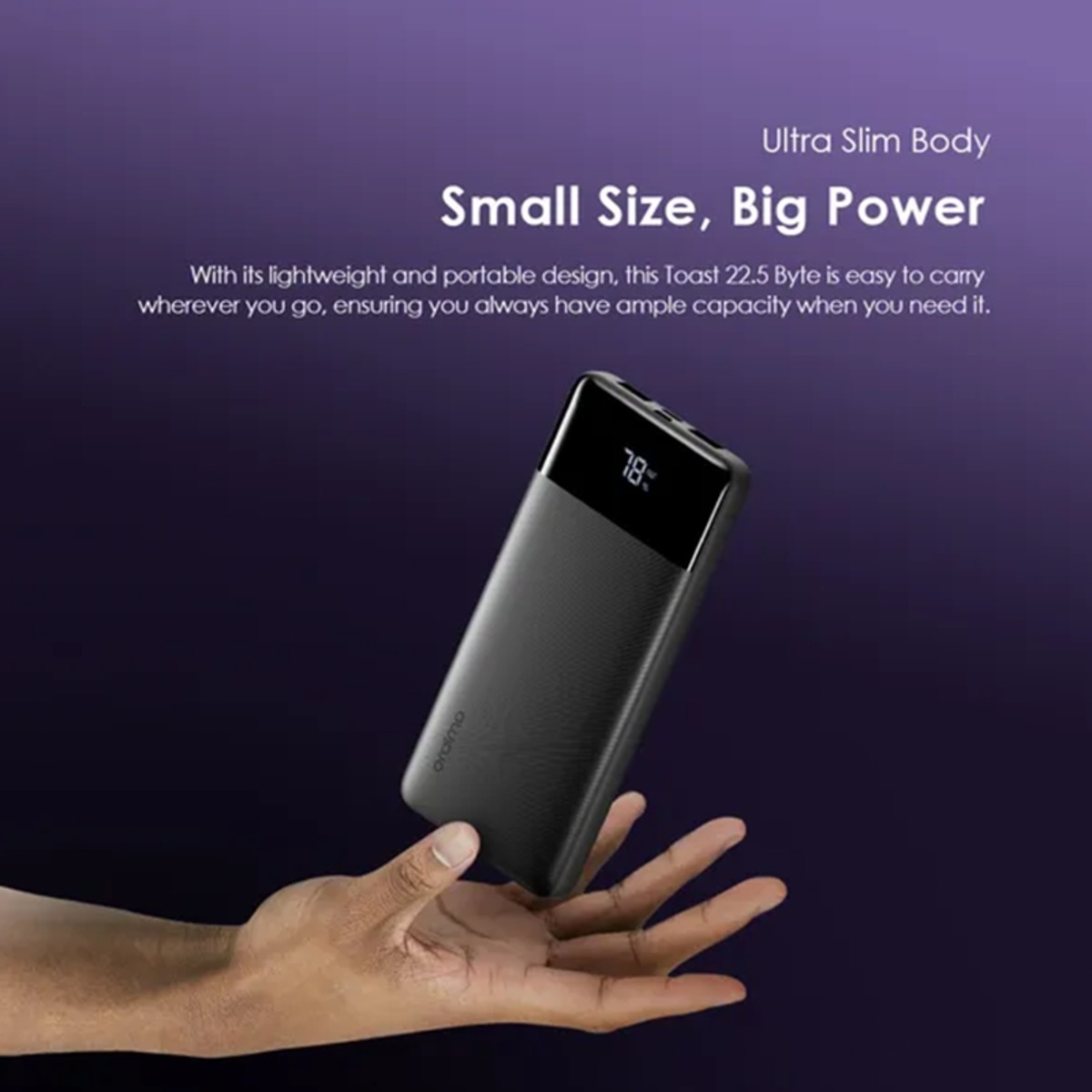 Oraimo 10000mAh 22.5W Toast Power Bank