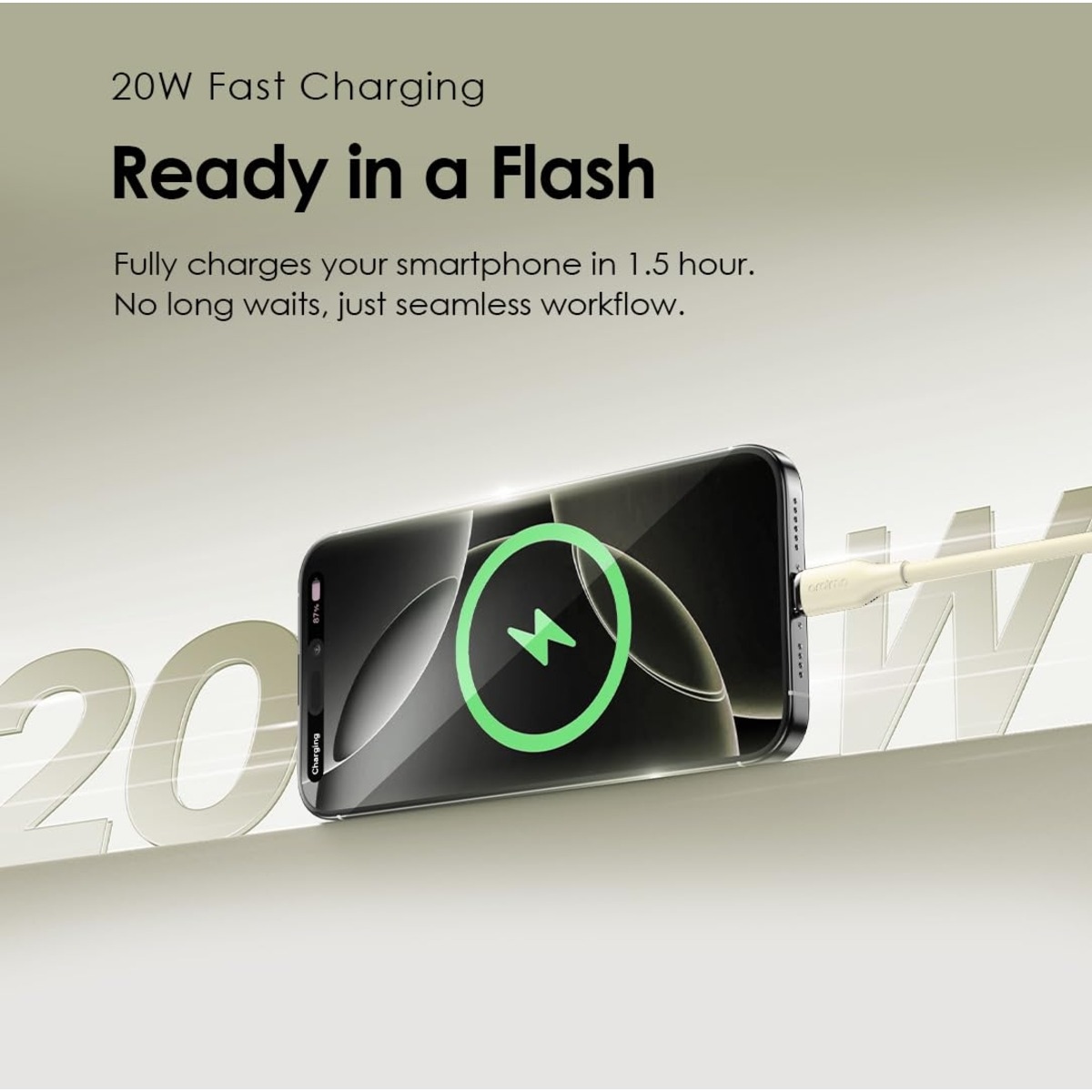 Oraimo 10-Piece 1m 20W USB-C to Lightning Cable Set