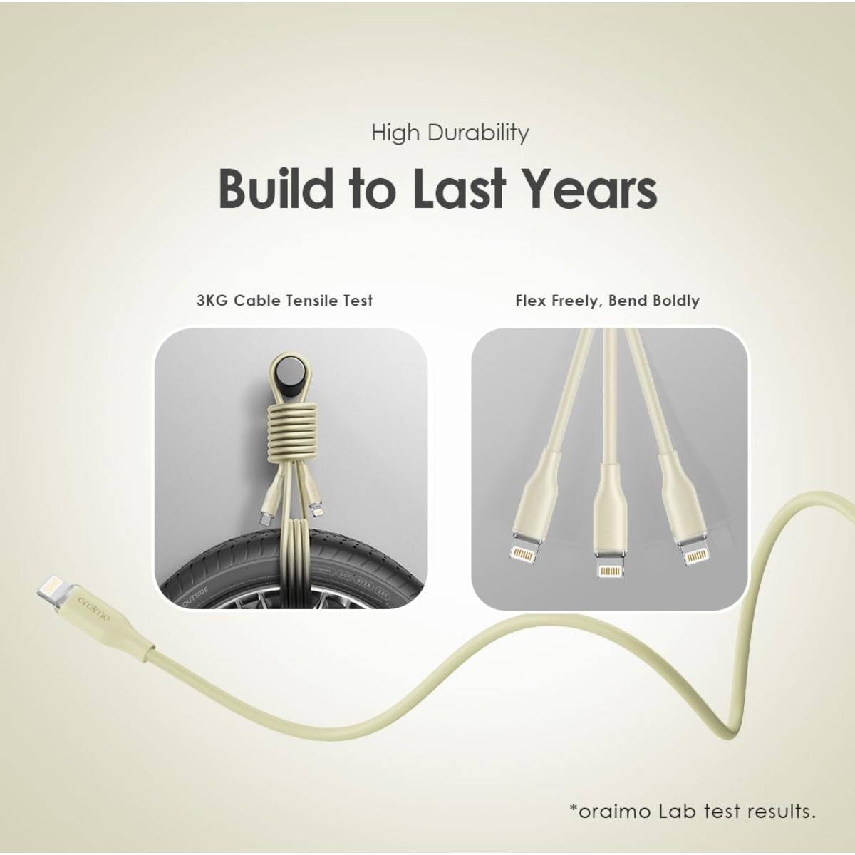 Oraimo 10-Piece 1m 20W USB-C to Lightning Cable Set