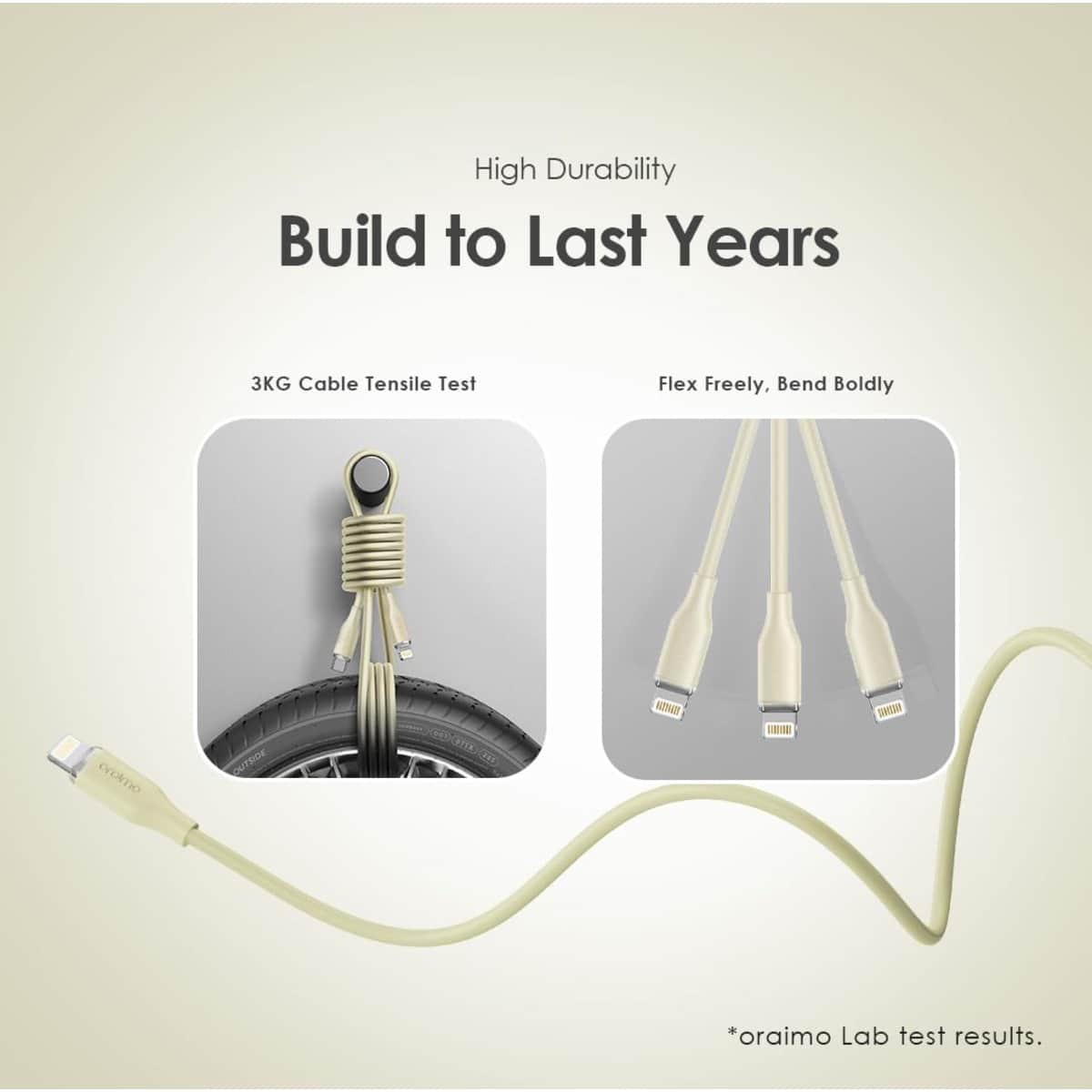 Oraimo 10-Piece 1m 20W USB-C to Lightning Cable Set
