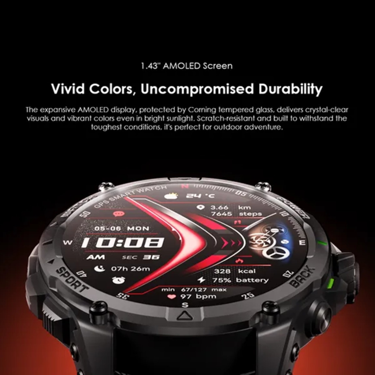 Oraimo 1.43" Light Chrome Watch GT Smartwatch