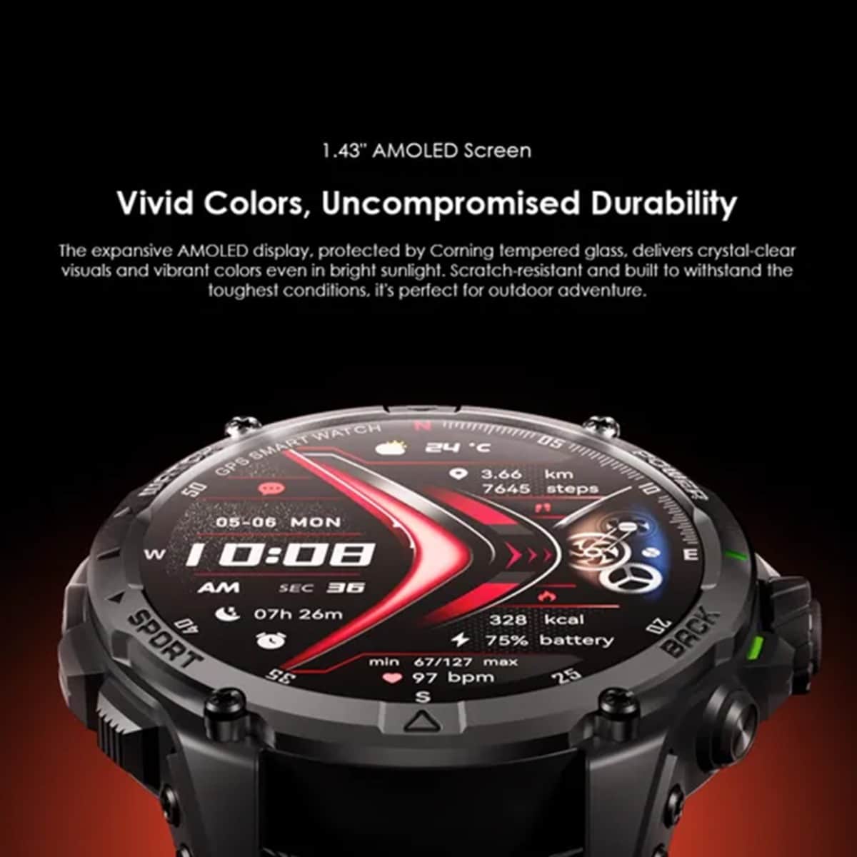 Oraimo 1.43" Light Chrome Watch GT Smartwatch