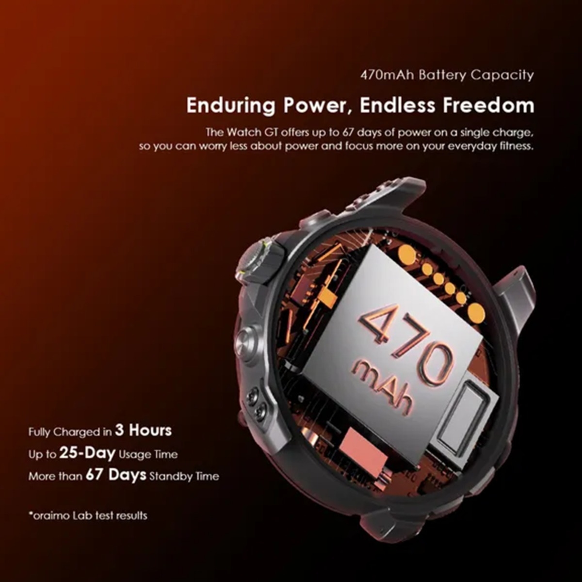 Oraimo 1.43" Light Chrome Watch GT Smartwatch
