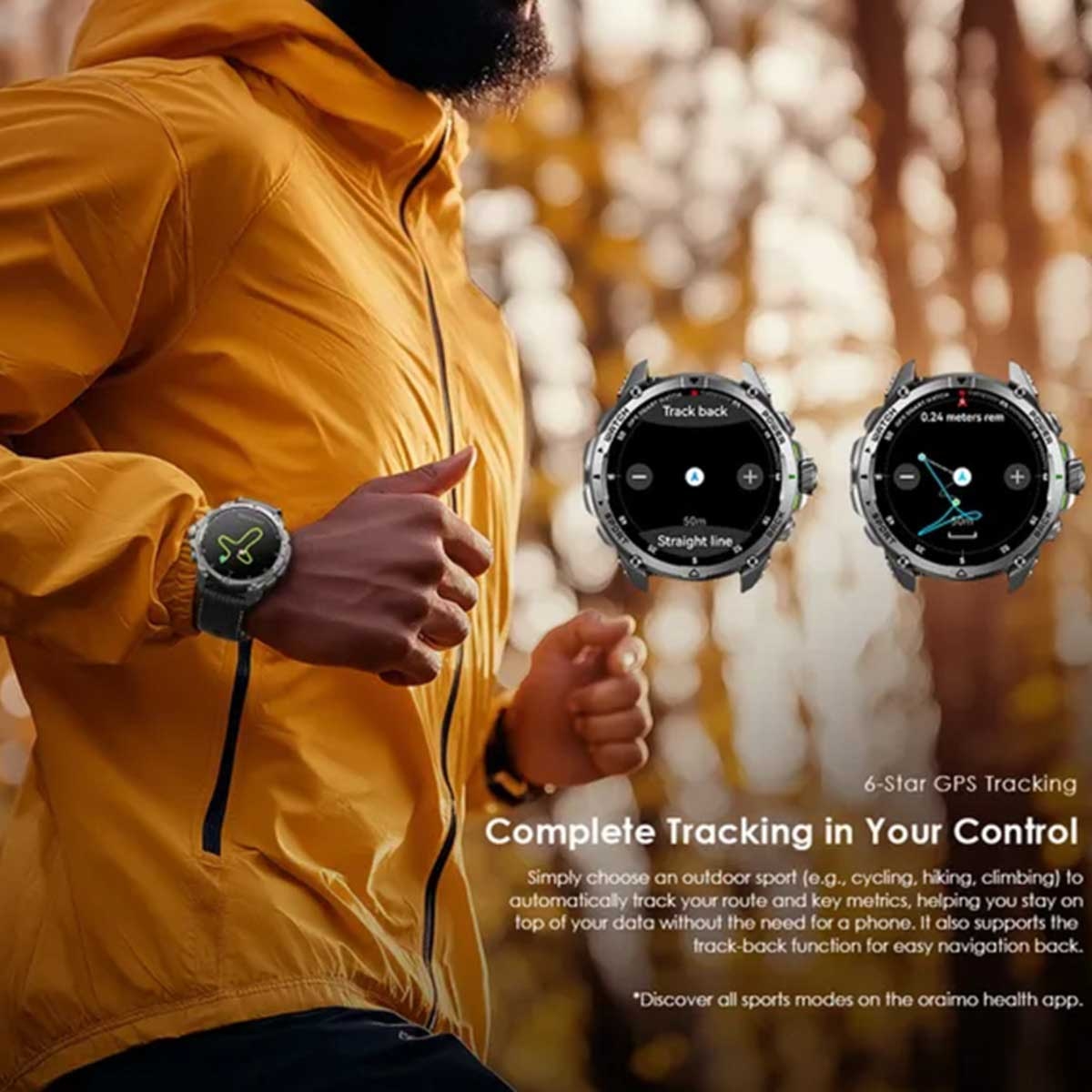 Oraimo 1.43" Light Chrome Watch GT Smartwatch