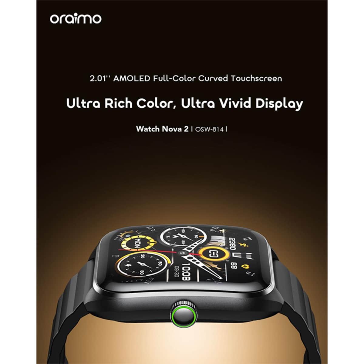 Oraimo 2.01" Black Nova 2 Smartwatch