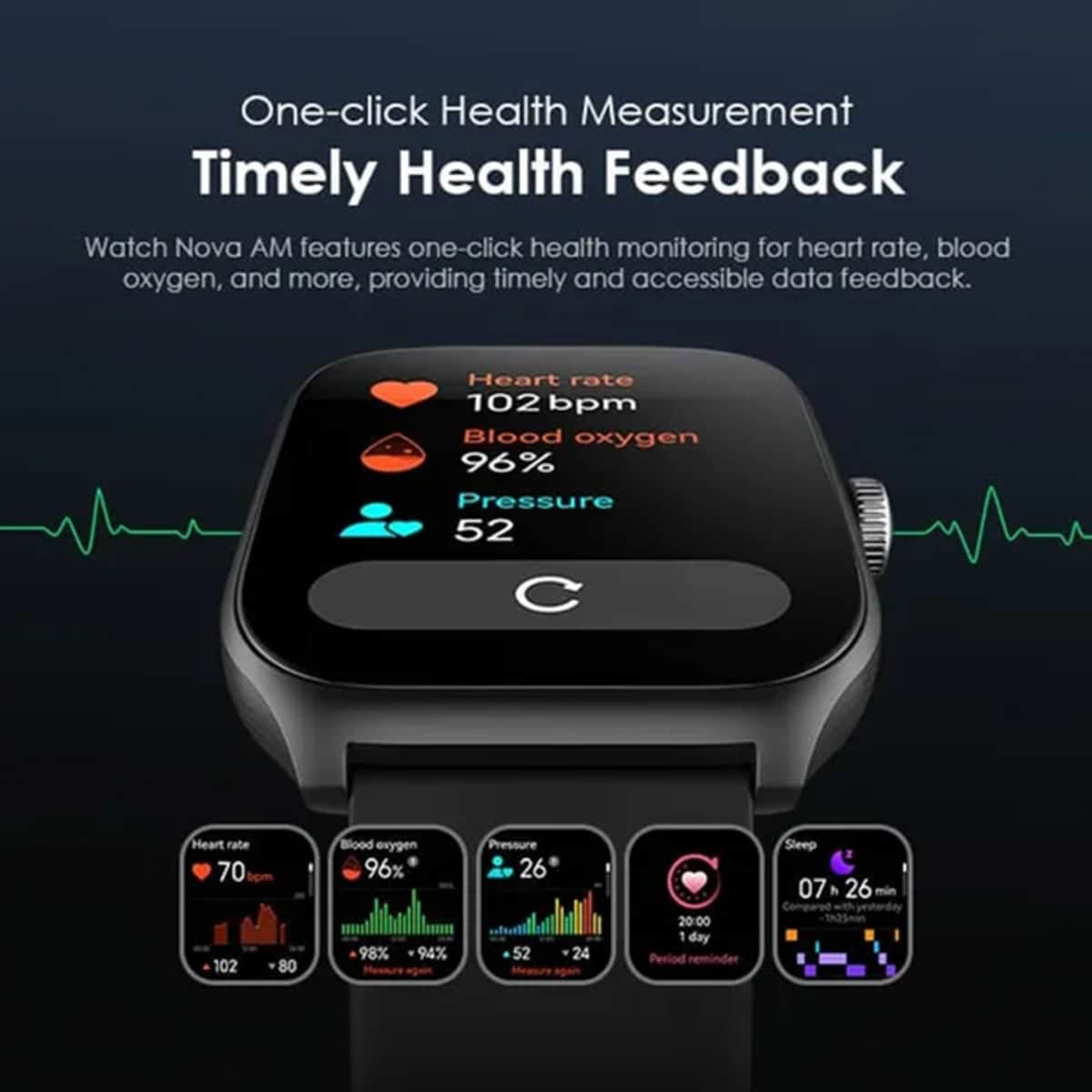 Oraimo 2.01" Light Chrome Watch Smart AM Smartwatch