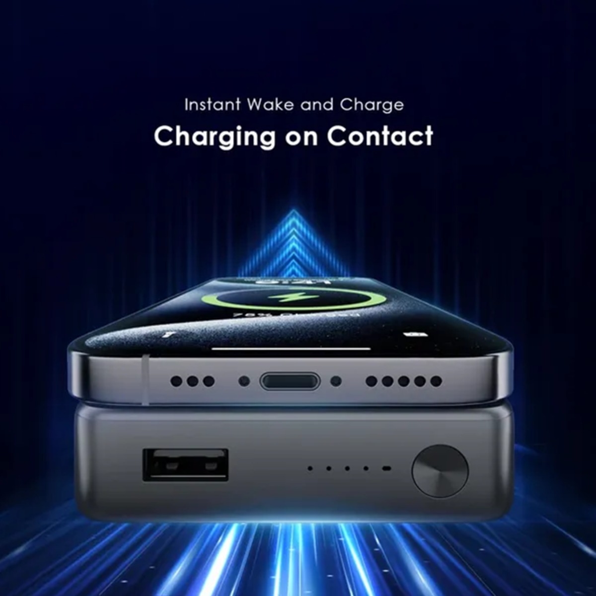 أورايمو باور بانك لاسلكي ماج باور 15 أسود بسعة 10000mAh وقدرة 15W