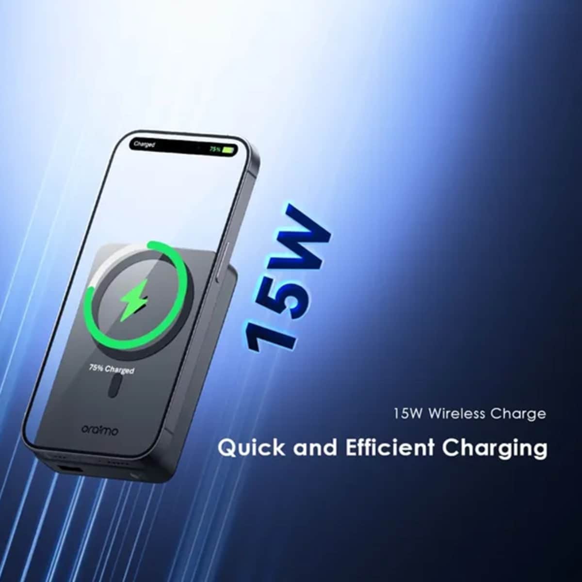 Oraimo Black 10000mAh 15W MagPower 15 Wireless Power Bank