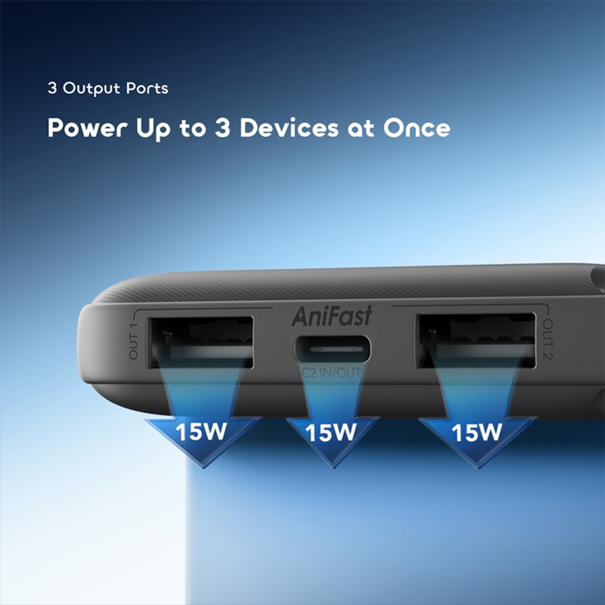 Oraimo Black 10000mAh 15W PowerFlow L1 Power Bank