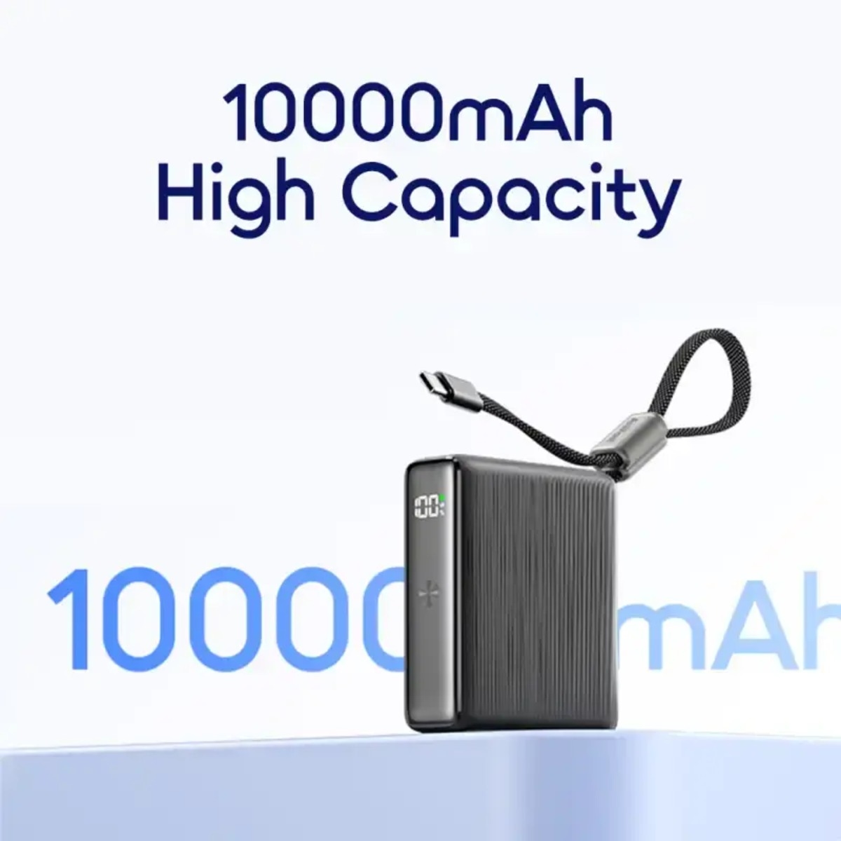 Oraimo 10000mAh 22.5W Mini Power Bank with Built-in USB-C Cable