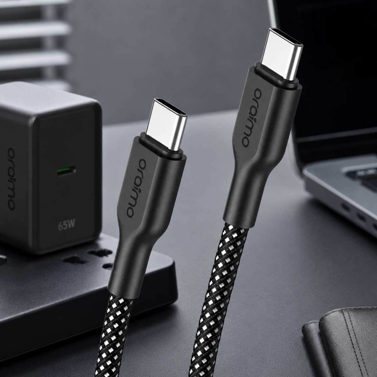 Oraimo 1m BroidLine 100W USB-C to USB-C Cable