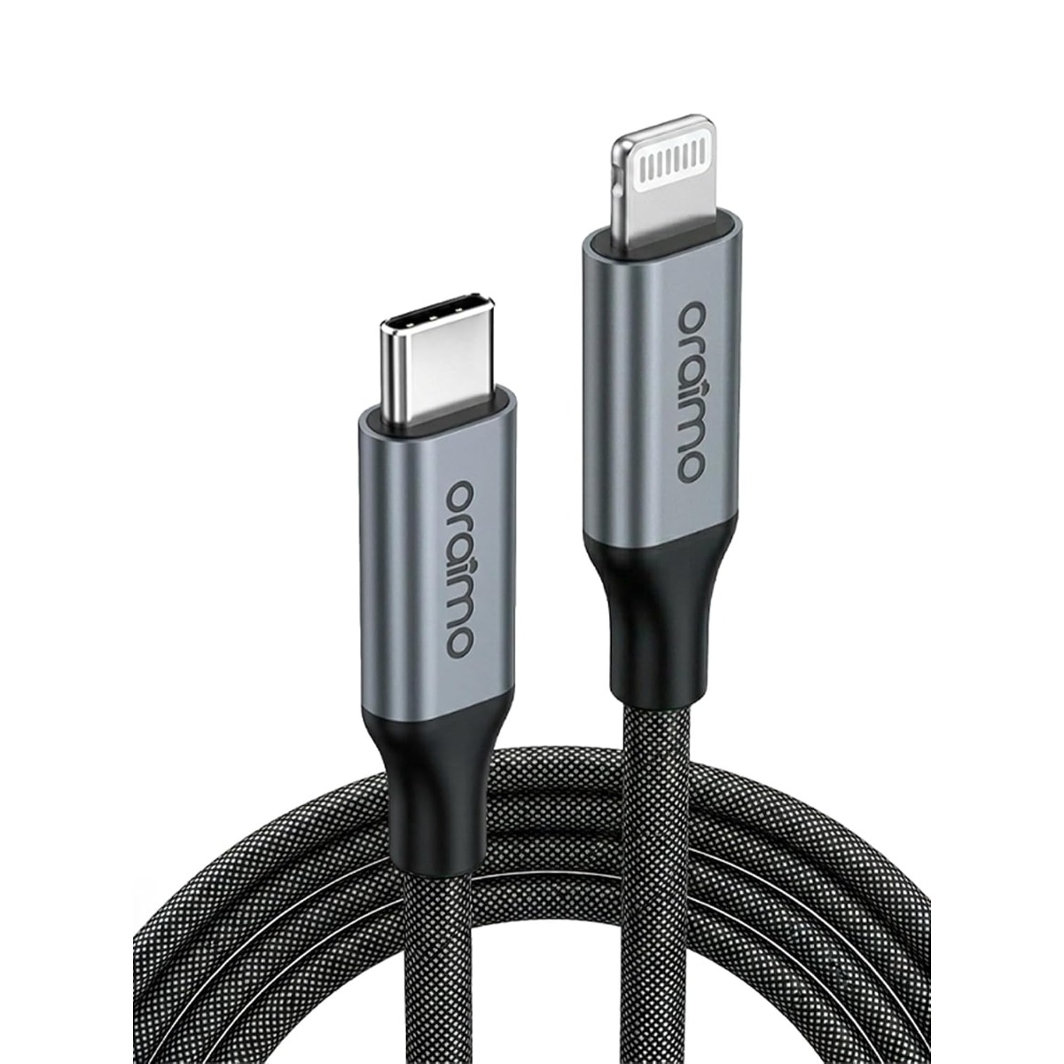 Oraimo Black 1m MagCable 20W USB-C to Lightning Cable