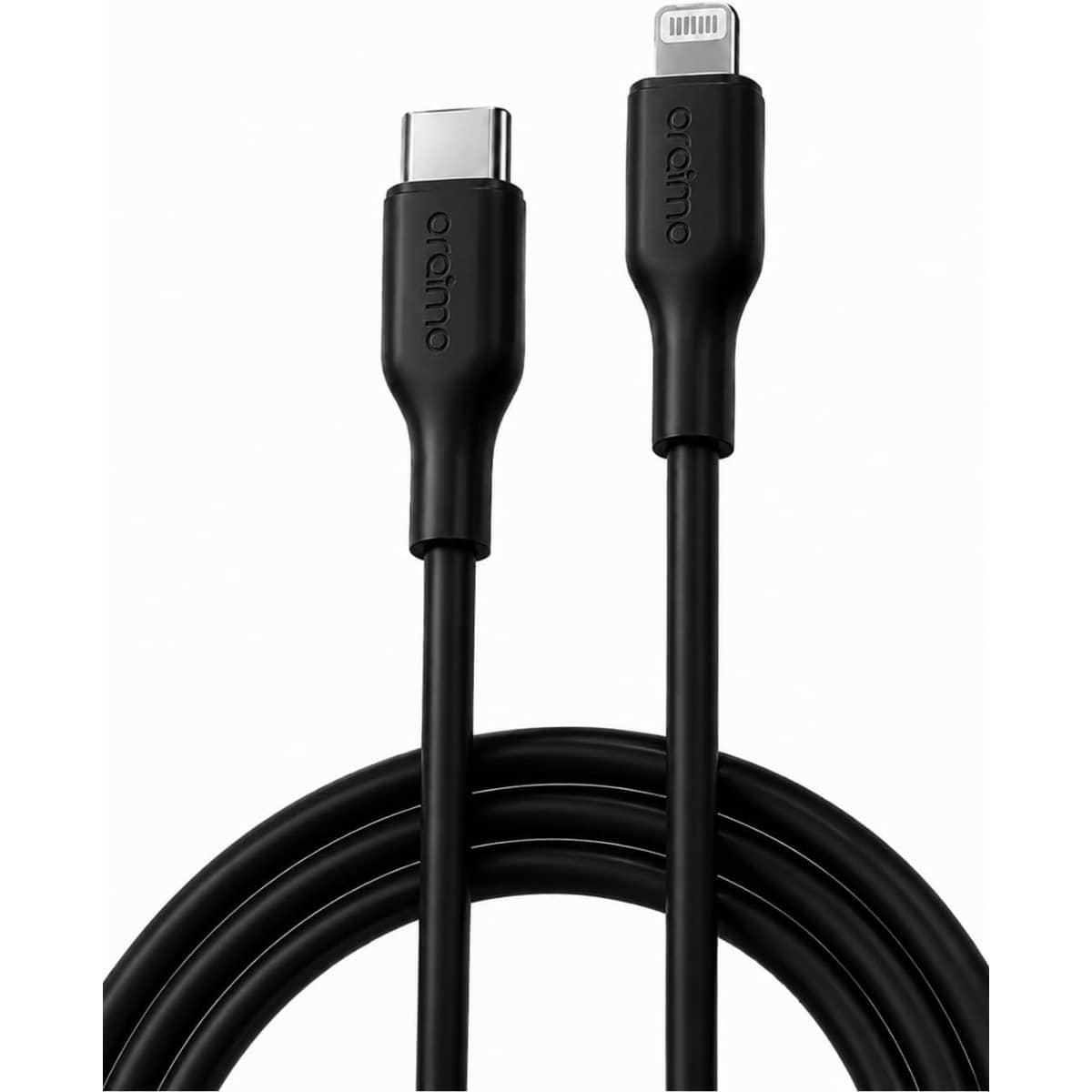 أورايمو كابل روبست لاين أسود USB-C إلى Lightning بطول 1 متر وقدرة 30W