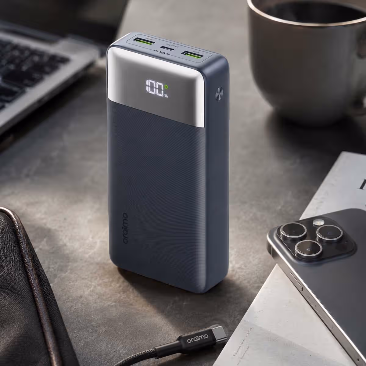 Oraimo Black 20000mAh 22.5W PowerNova Power Bank