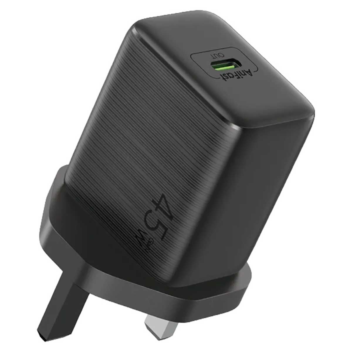 أورايمو شاحن جداري GaN أسود بقدرة 45W مع كابل USB-C
