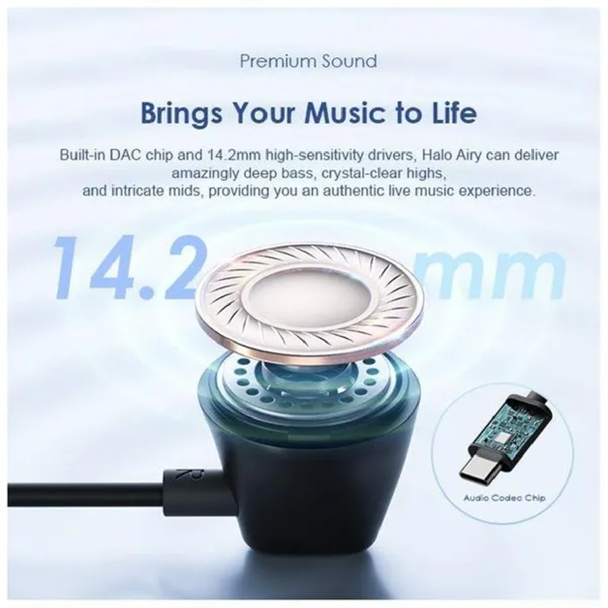 Oraimo Halo Airy Type-C In-Ear Wired Earphones