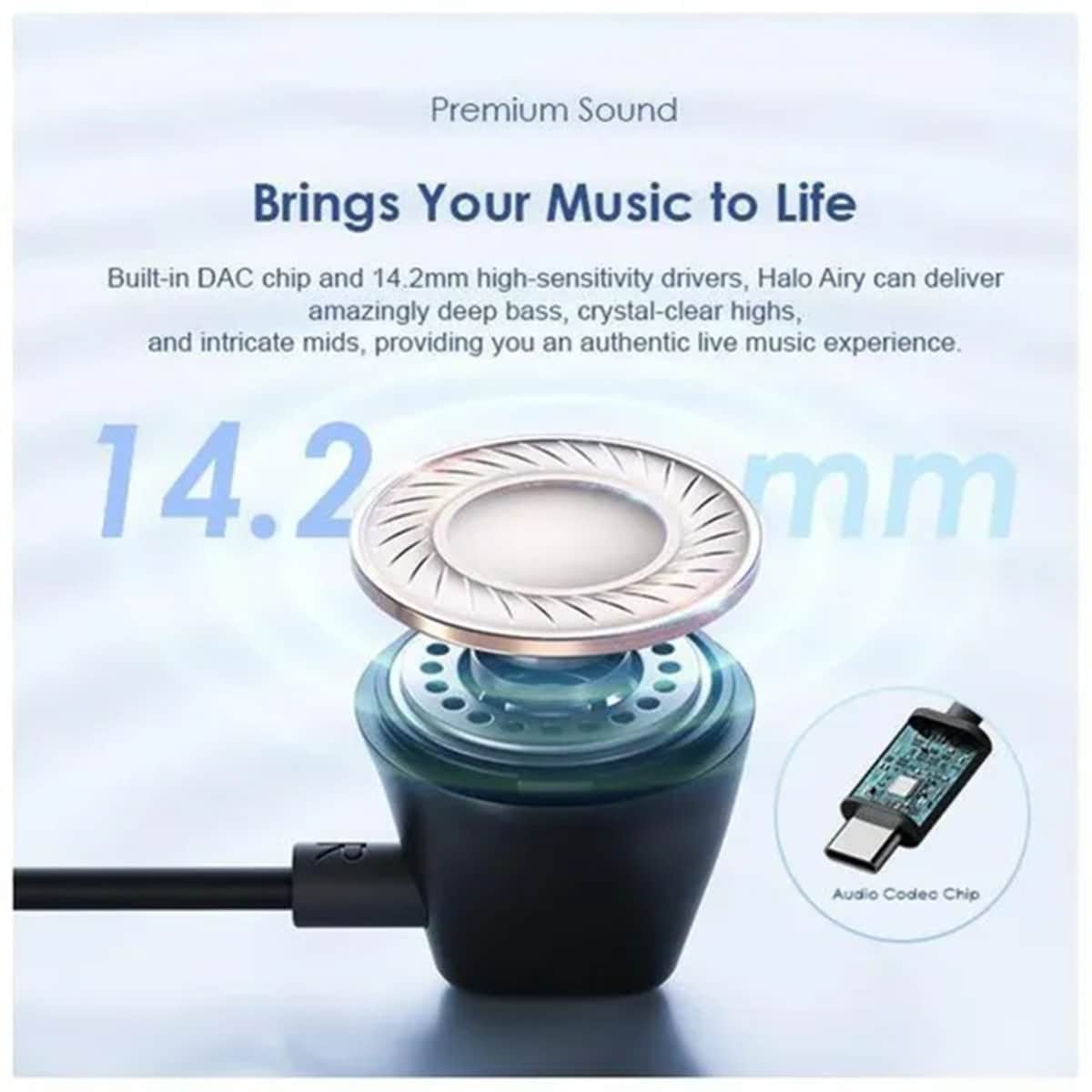 Oraimo Halo Airy Type-C In-Ear Wired Earphones