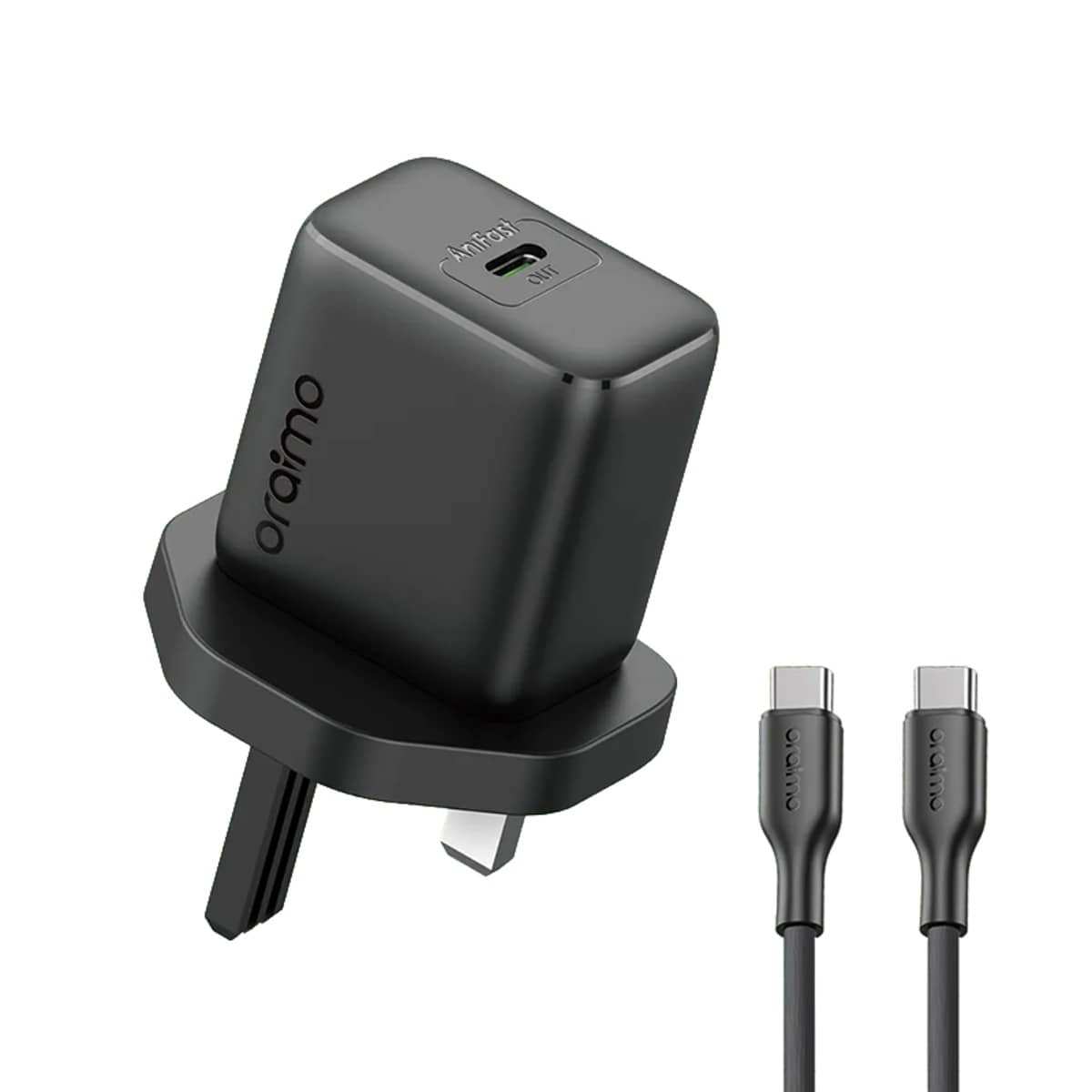 Oraimo OCW-5202UCC 20W Fast Wall Charger with USB-C to C Cable