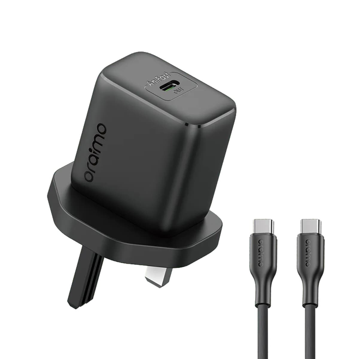 Oraimo OCW-5202UCC 20W Fast Wall Charger with USB-C to C Cable