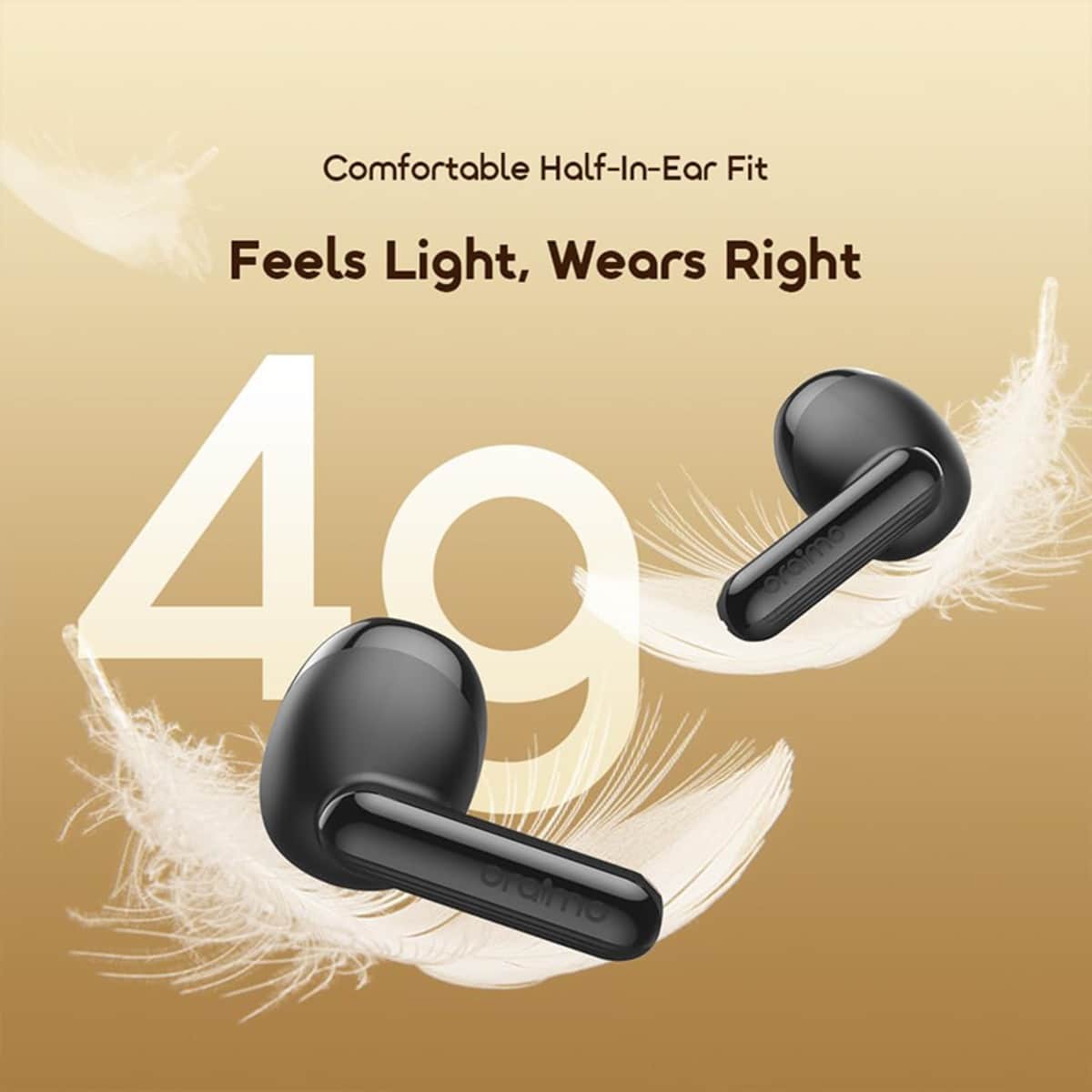 Oraimo Black OTW-324S True Wireless Earbuds