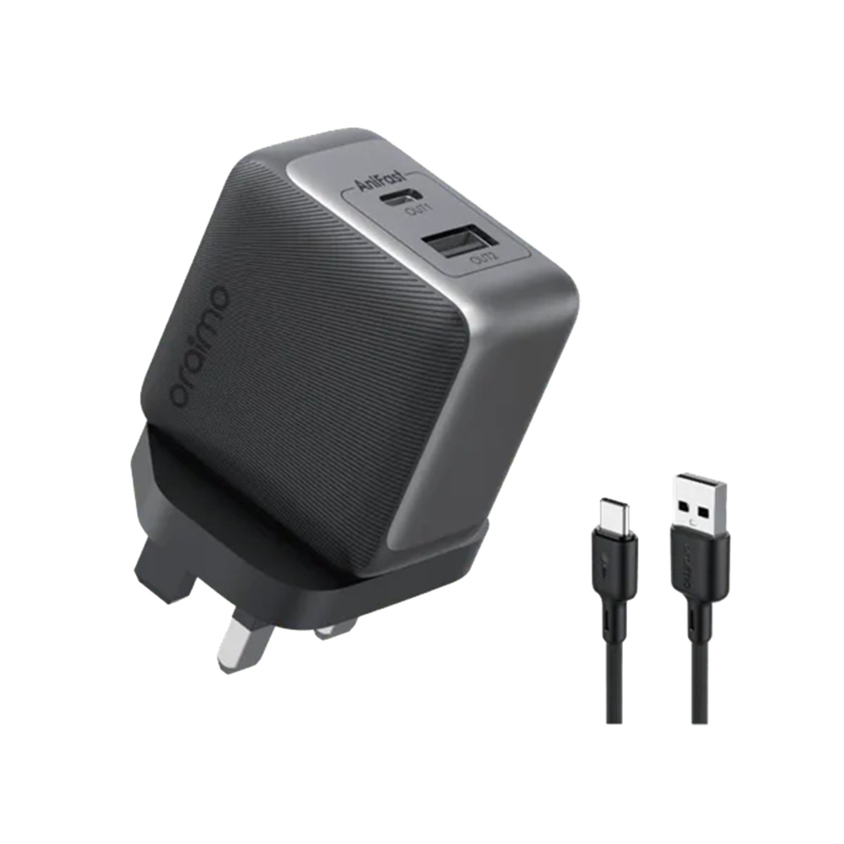 Oraimo PowerGaN 33 Pro 33W GaN Wall Charger with USB-C Cable