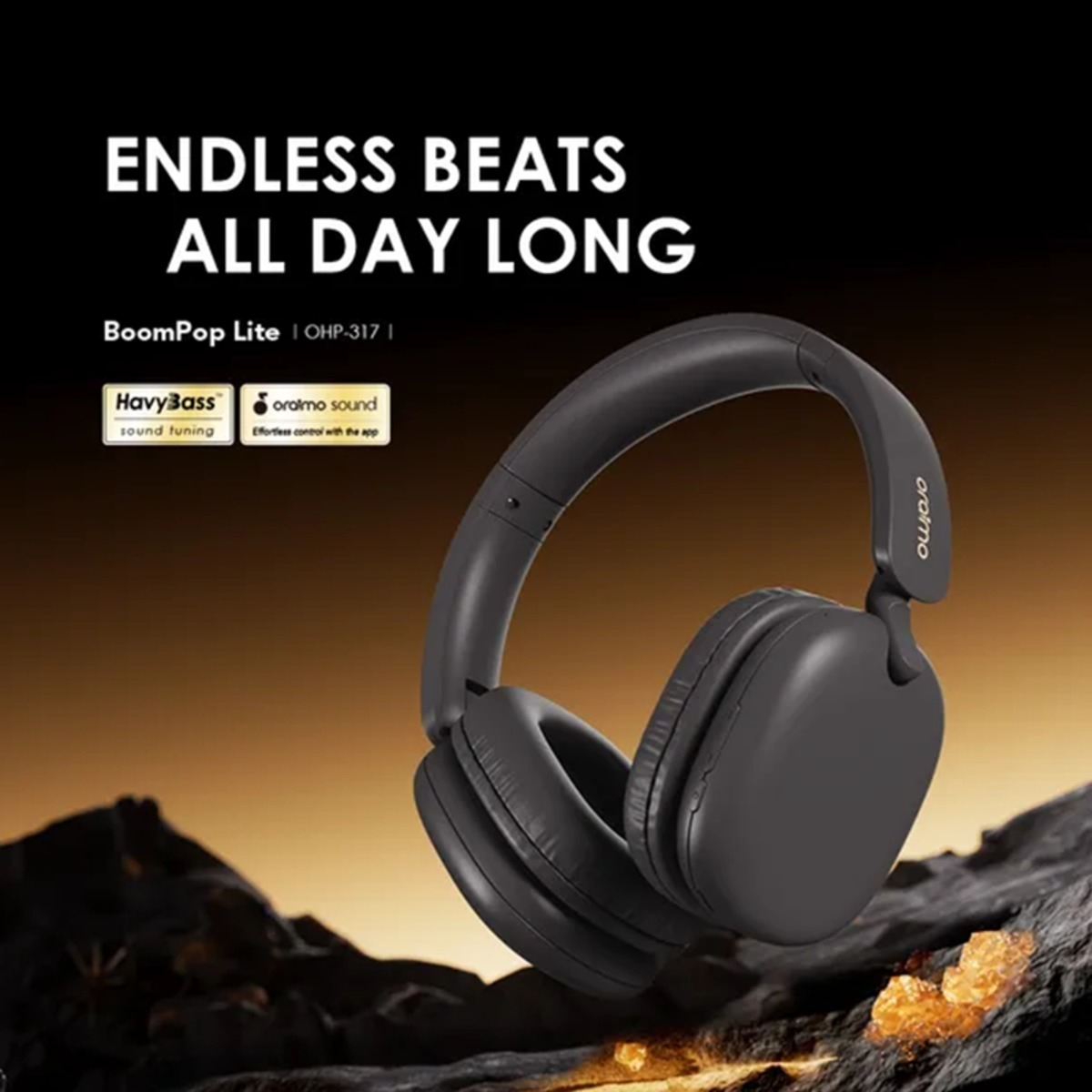 Oraimo BoomPop Lite ENC Wireless Over Ear Headphones