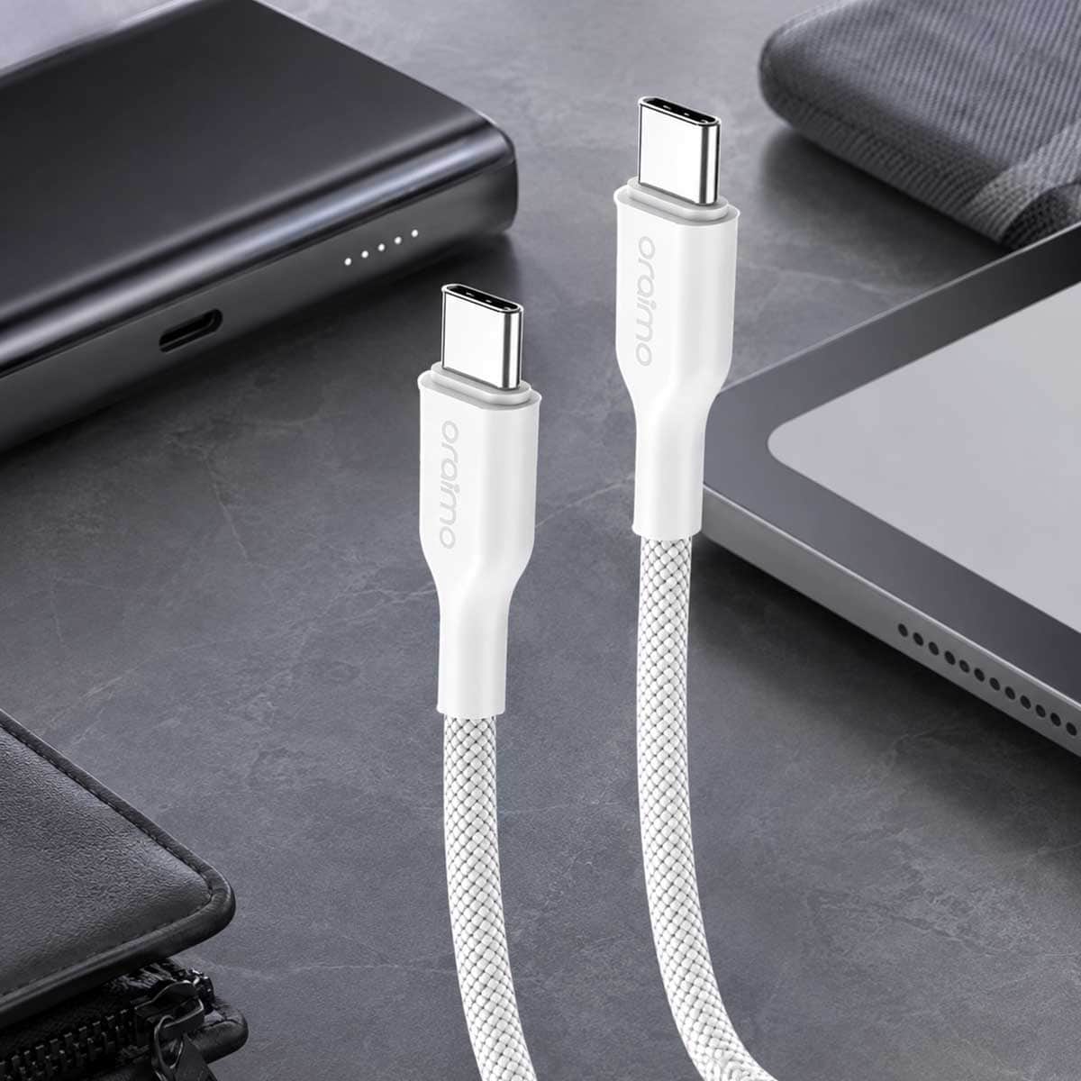 Oraimo 1m BroidLine 100W USB-C to USB-C Cable