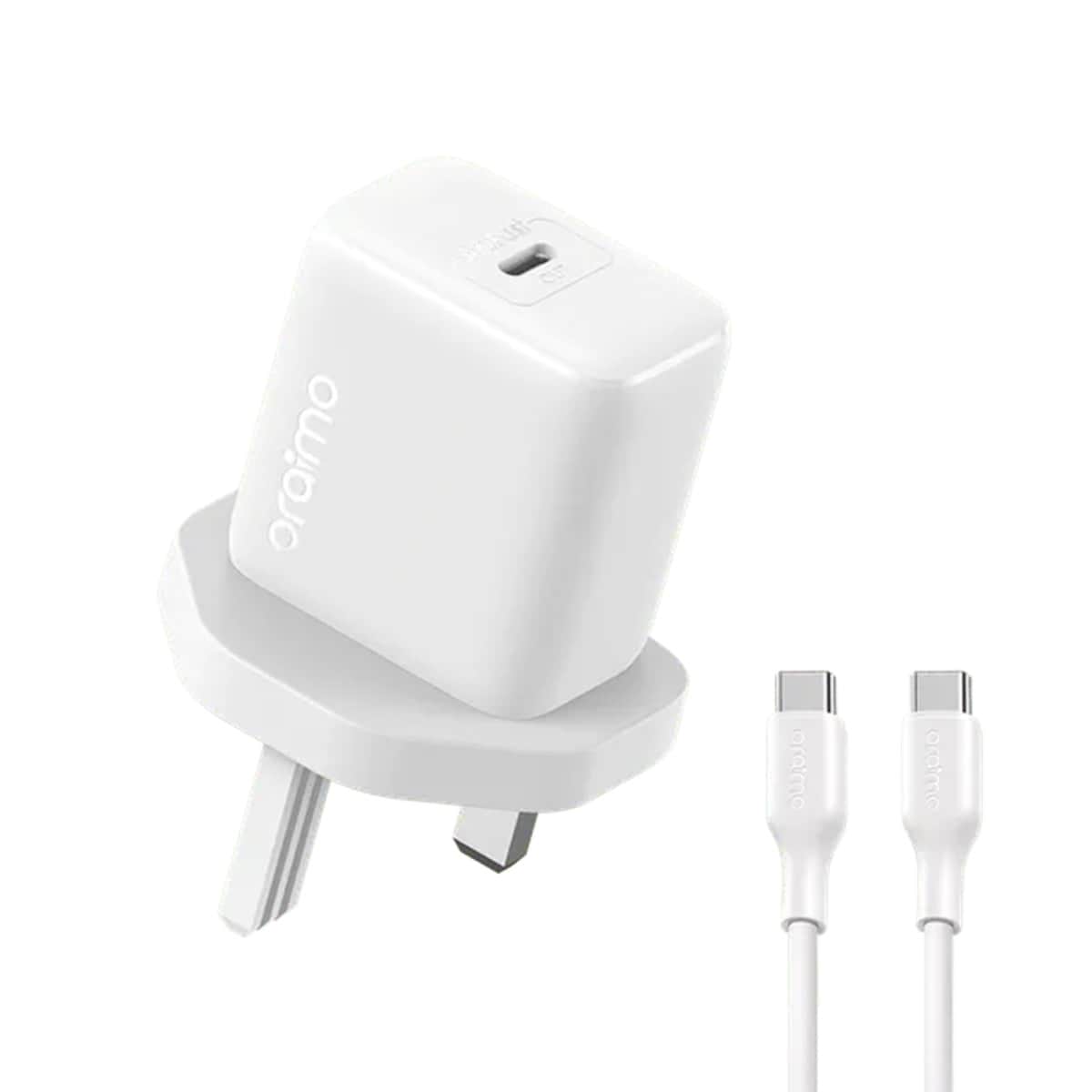 Oraimo OCW-5202UCC 20W Fast Wall Charger with USB-C to C Cable