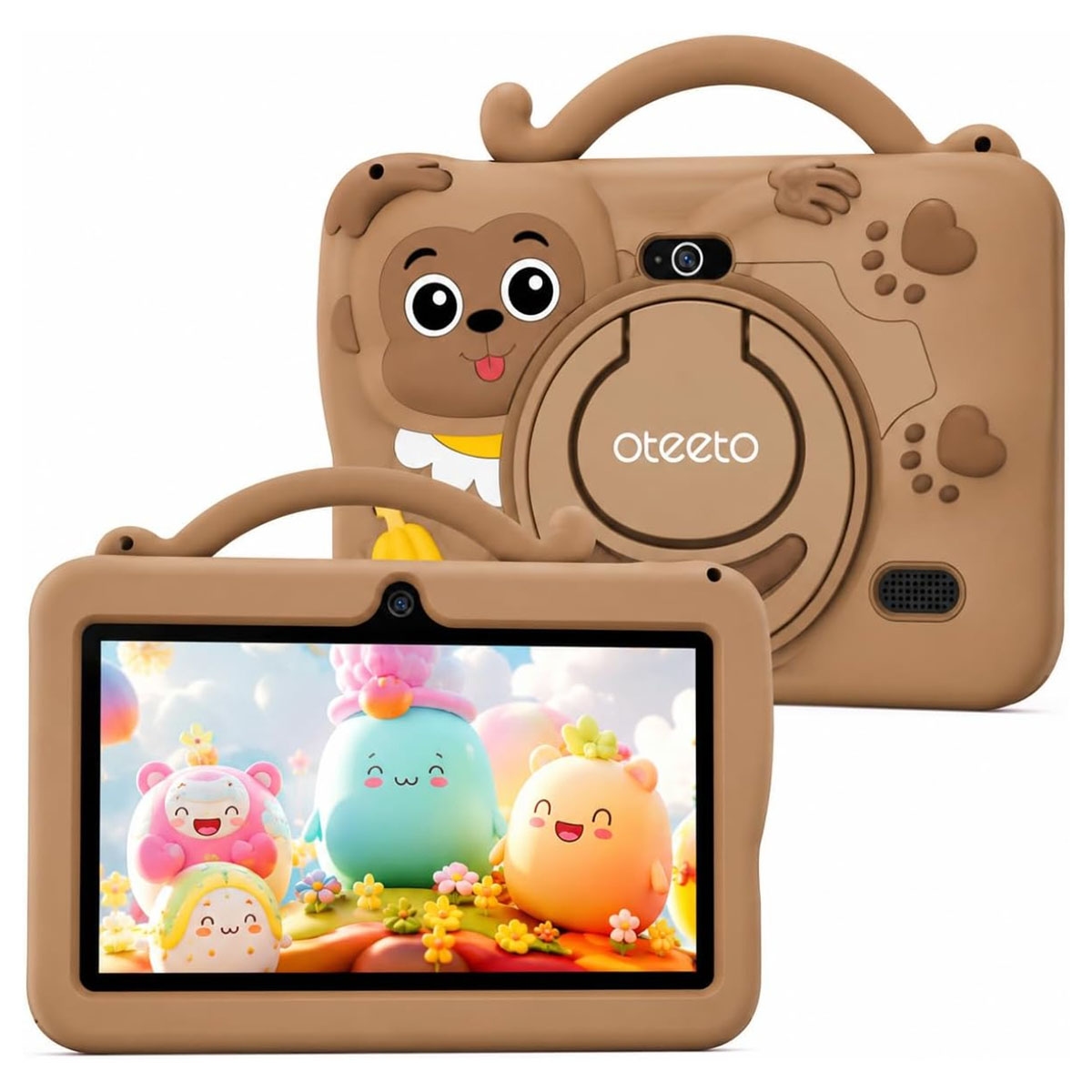 Oteeto Tab78 Smart Kids Android Tablet (1GB + 16GB) - Brown