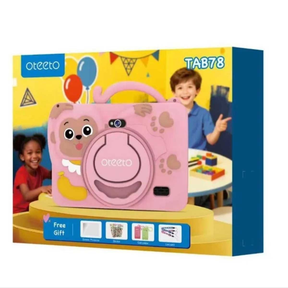 Oteeto Tab78 Smart Kids Android Tablet (1GB + 16GB) - Pink