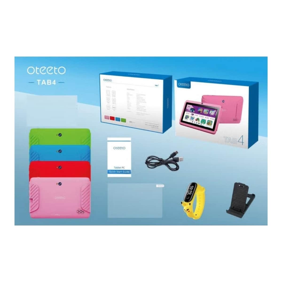 Oteeto Tab 4 Kids Wi-Fi Android Tablet