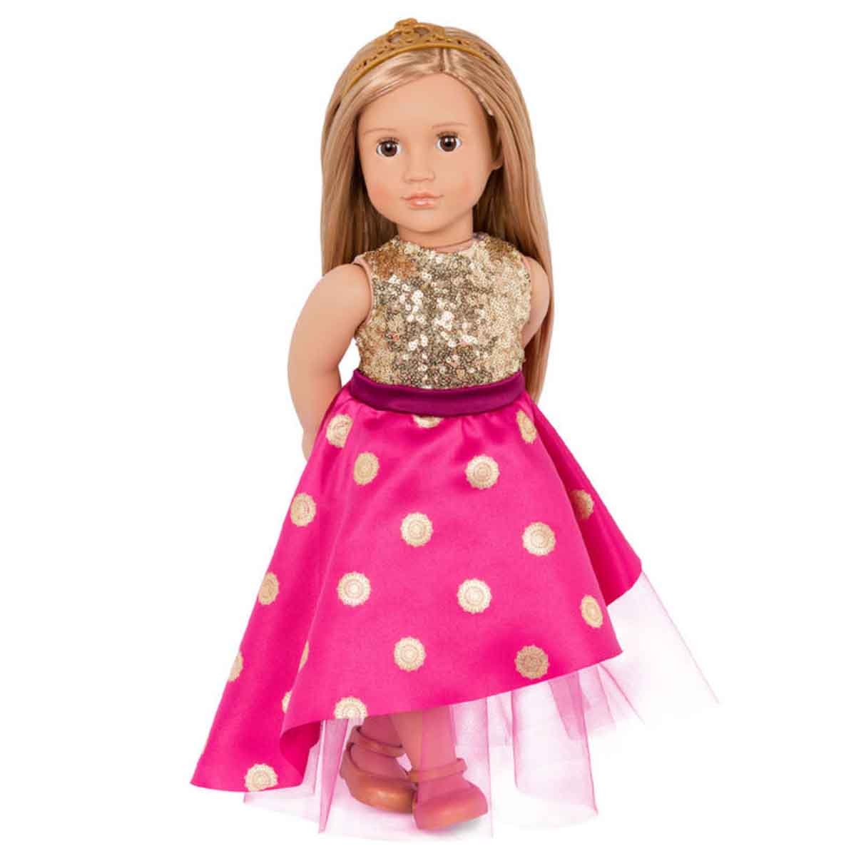 Our Generation 18" Sarah Fashionable Doll with Festive Outfit Set Girls, 3-4 Years