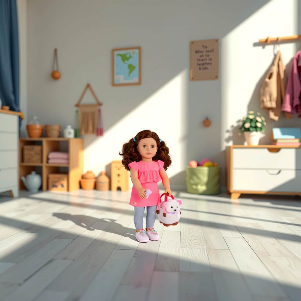 Our Generation 18″ Becca & Pearl Doll & Puppy Set Girls, 3-4 Years