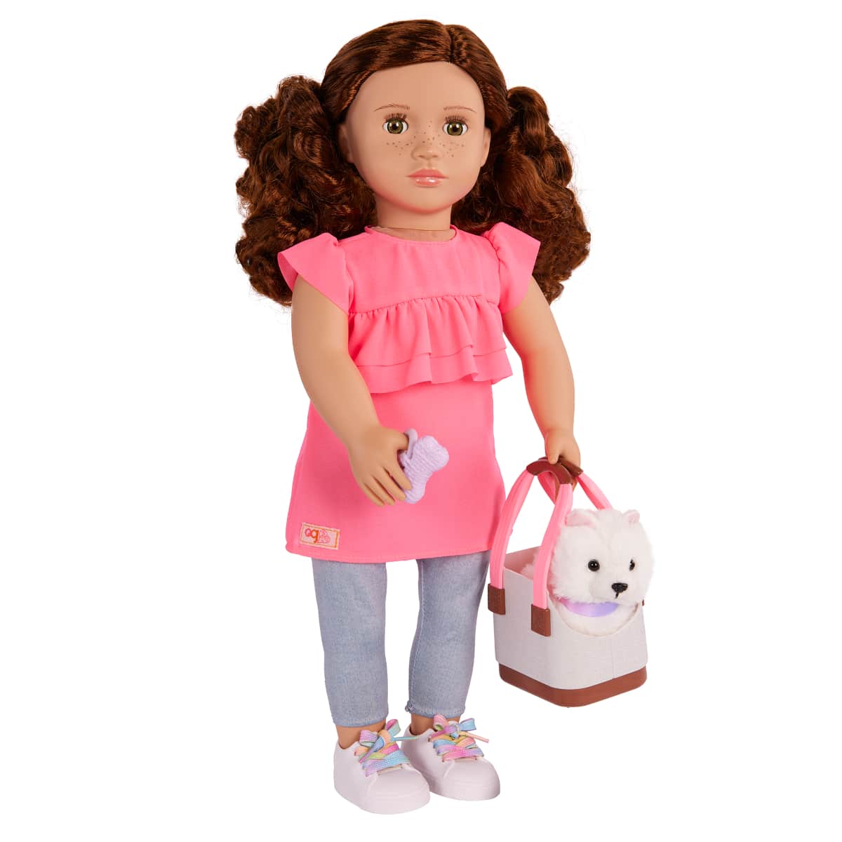 Our Generation 18″ Becca & Pearl Doll & Puppy Set Girls, 3-4 Years