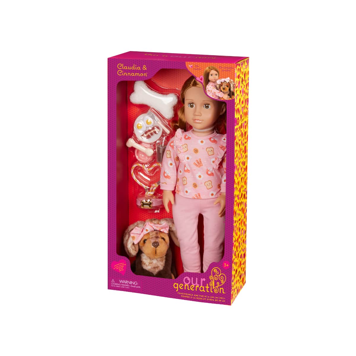 Our Generation 18″ Claudia & Cinnamon Fashion Doll Girls, 3-4 Years