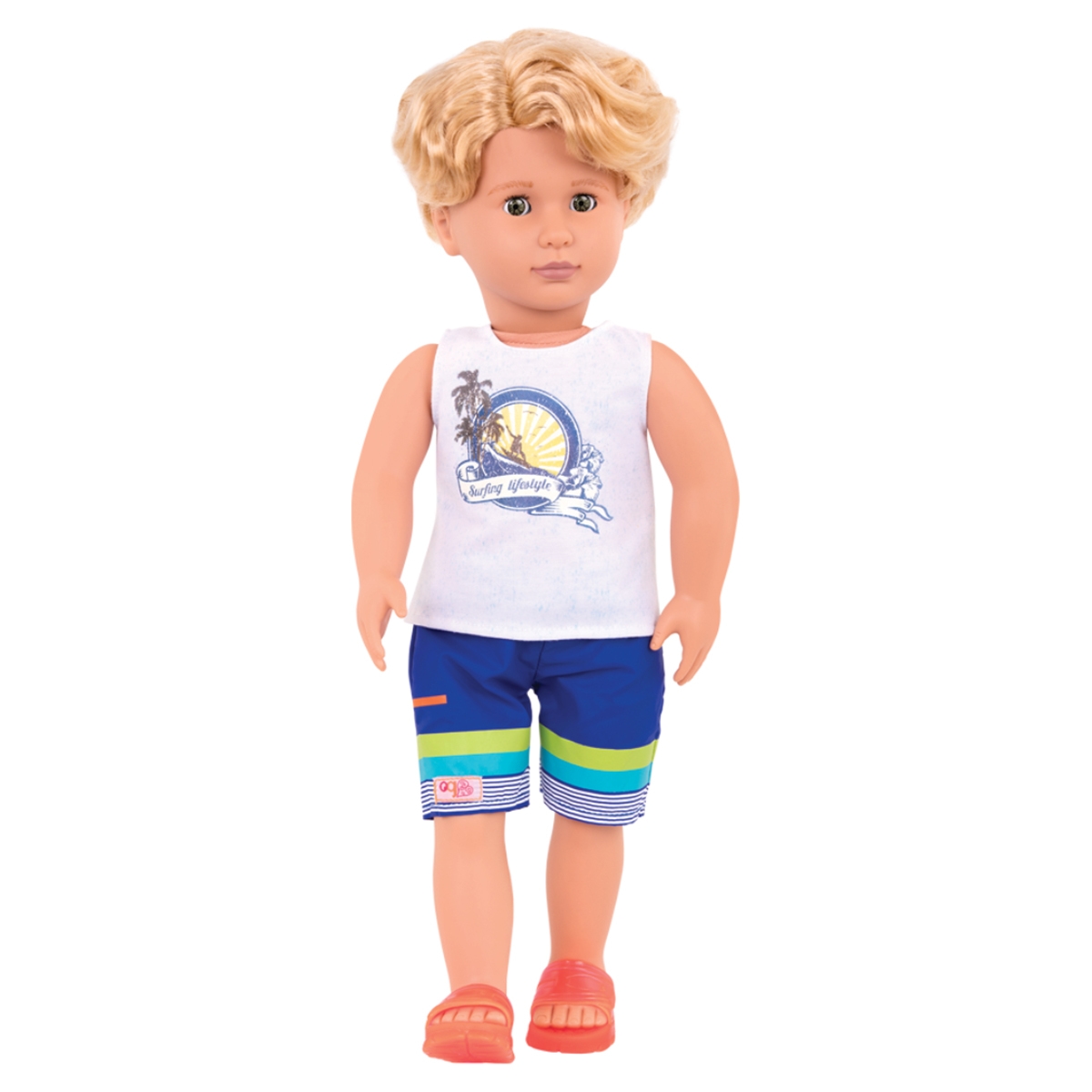 Our Generation 18" Gabe Surfer Boy Doll Set Unisex, 3-4 Years