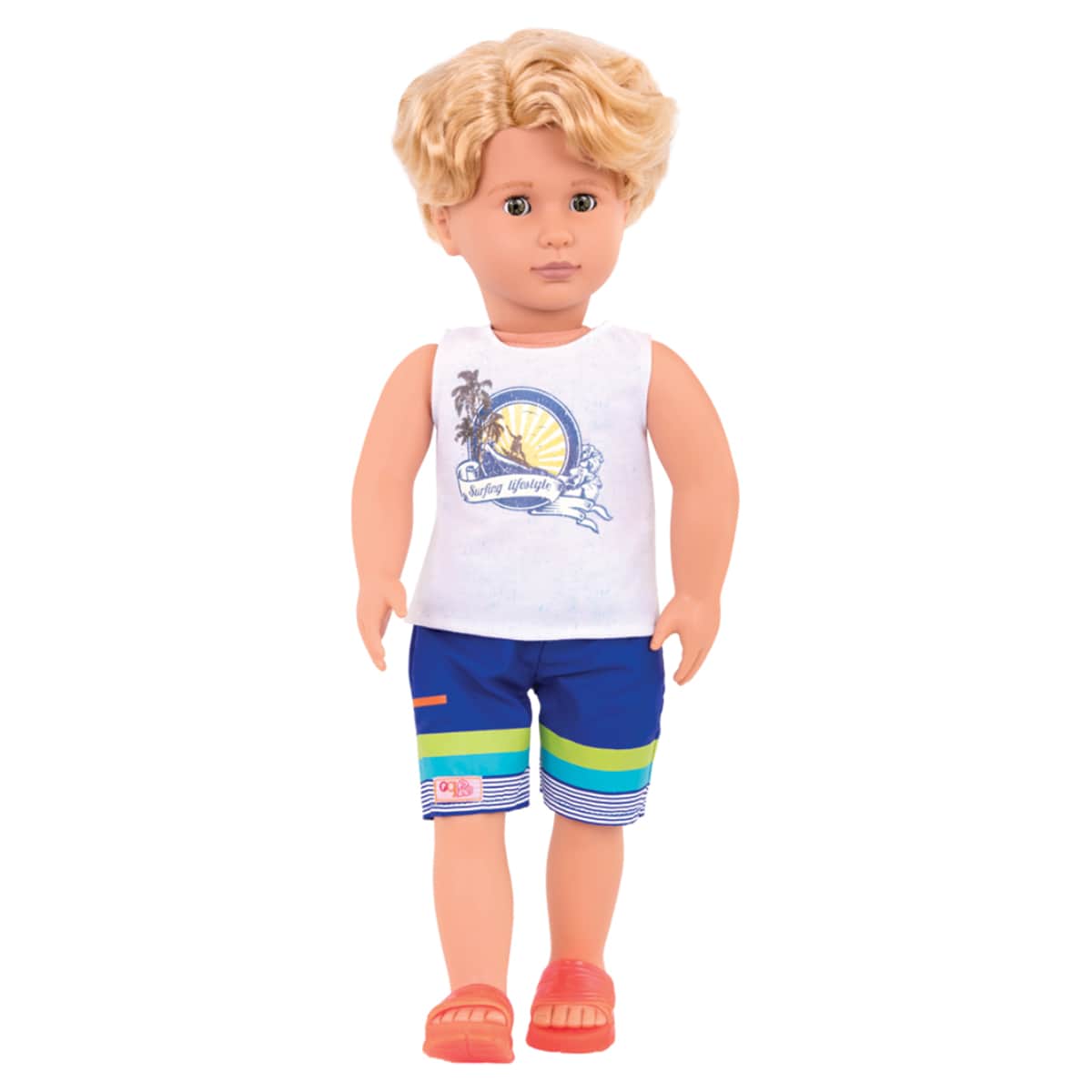 Our Generation 18" Gabe Surfer Boy Doll Set Unisex, 3-4 Years