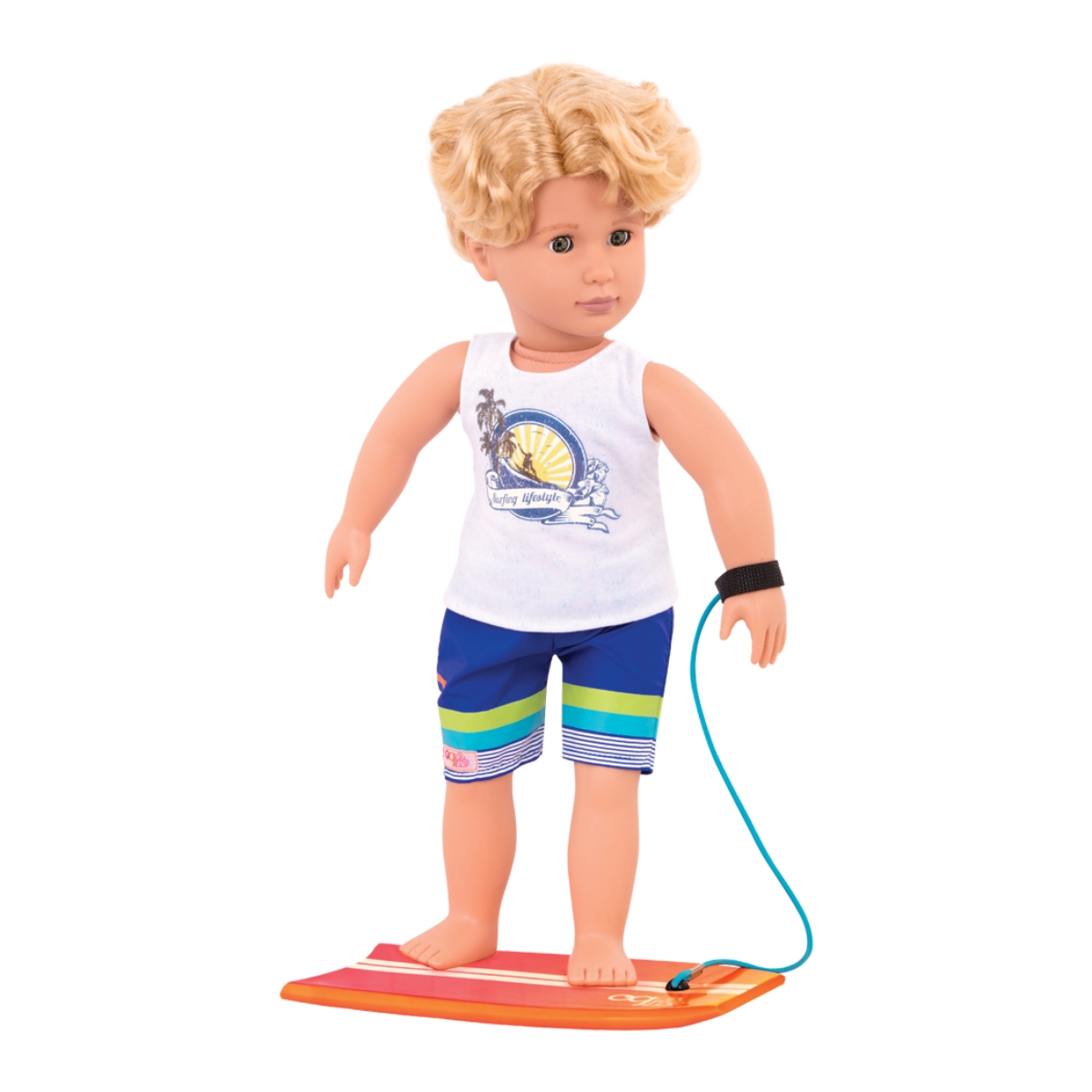 Our Generation 18" Gabe Surfer Boy Doll Set Unisex, 3-4 Years