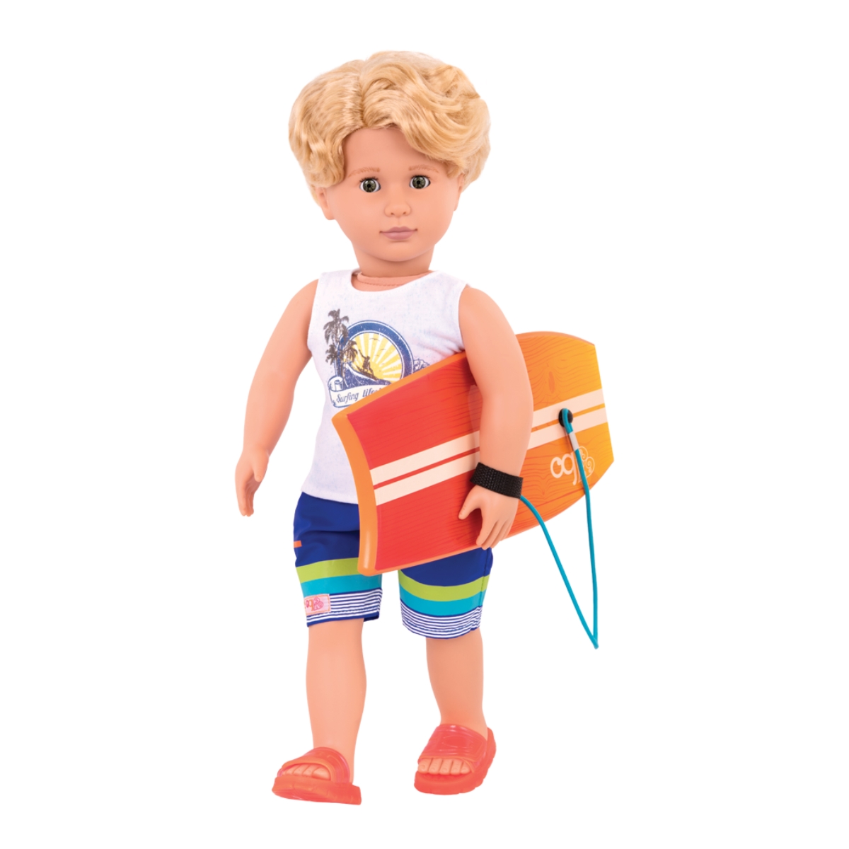Our Generation 18" Gabe Surfer Boy Doll Set Unisex, 3-4 Years