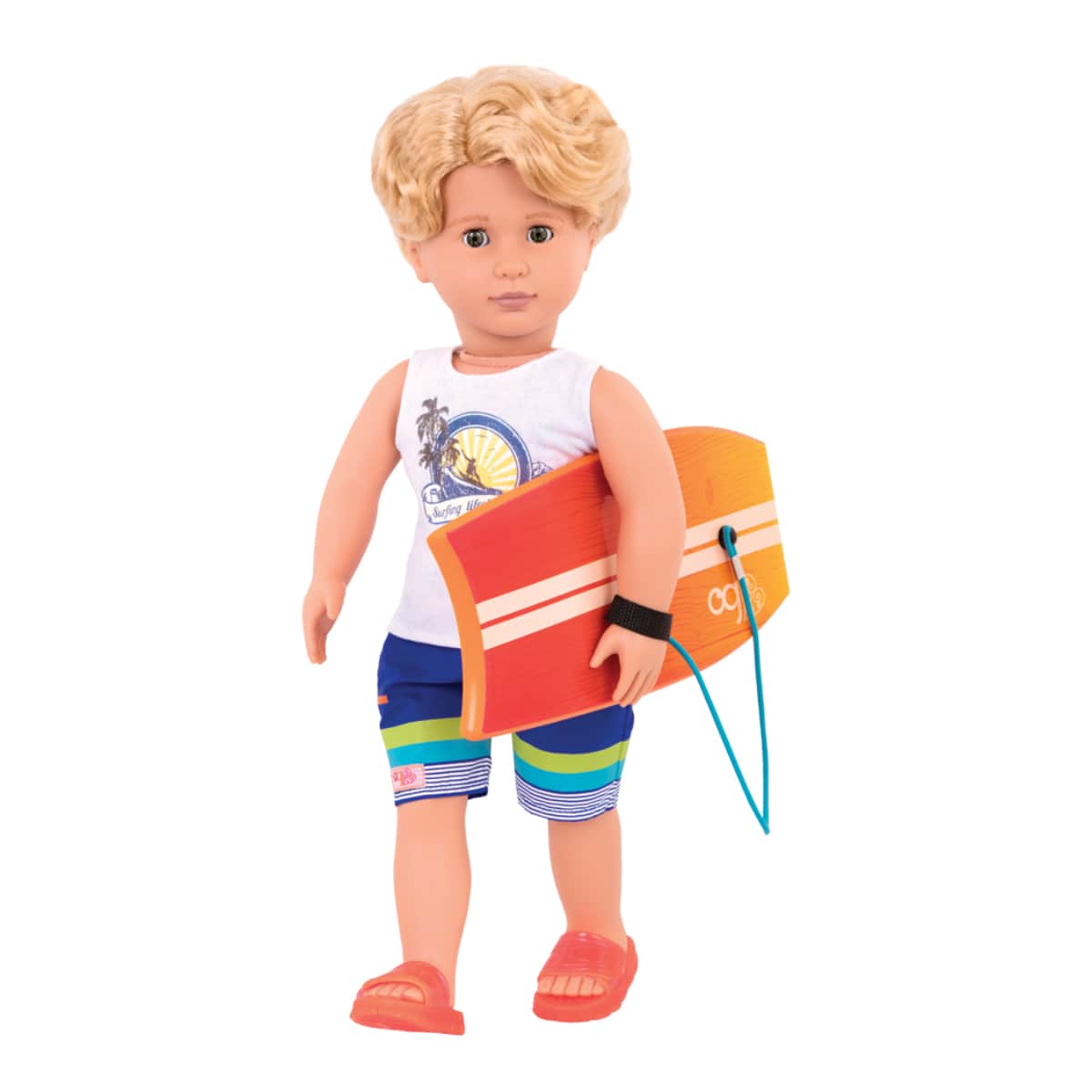 Our Generation 18" Gabe Surfer Boy Doll Set Unisex, 3-4 Years