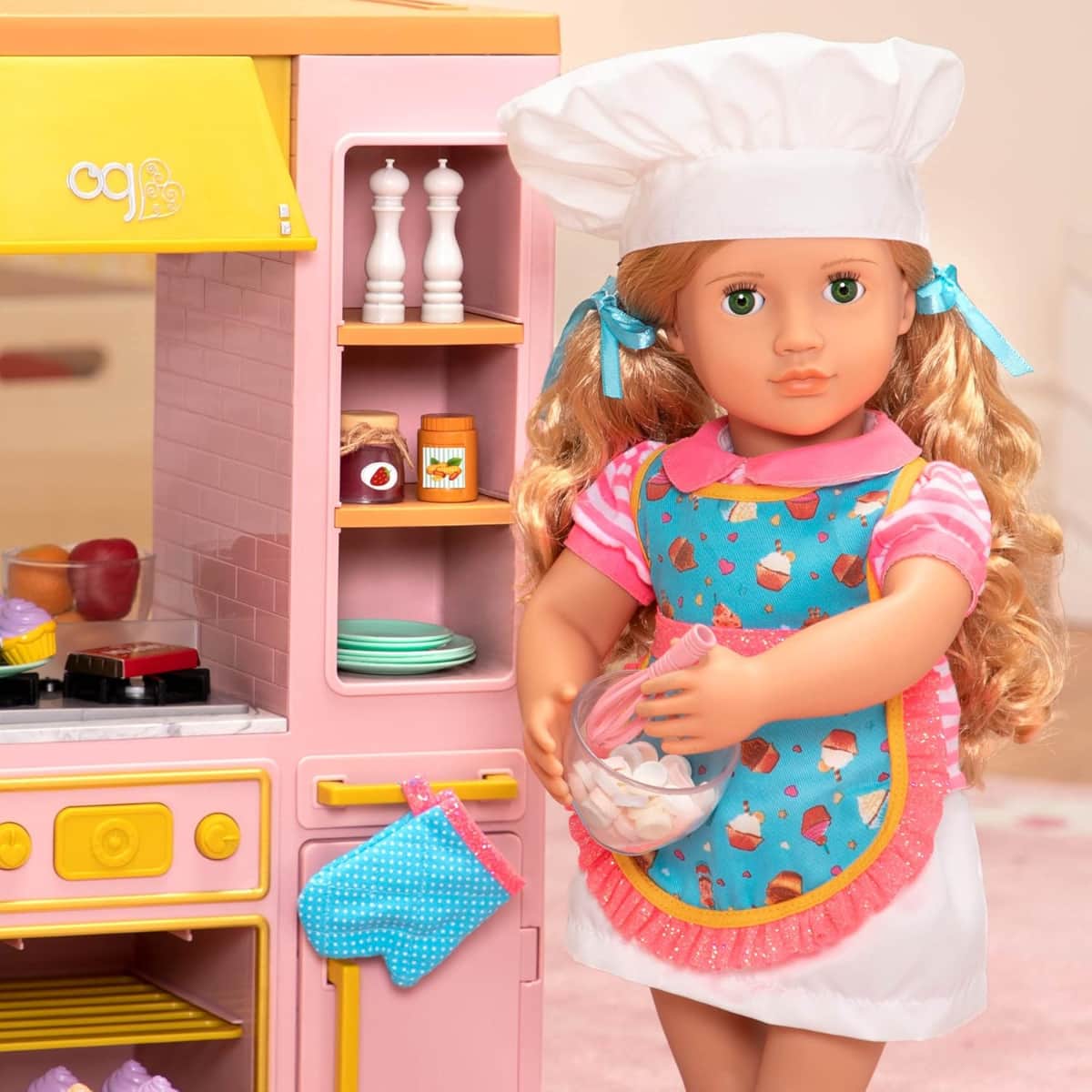 Our Generation 18" Jenny the Cook Fashion Doll Set Girls, 3-4 Years