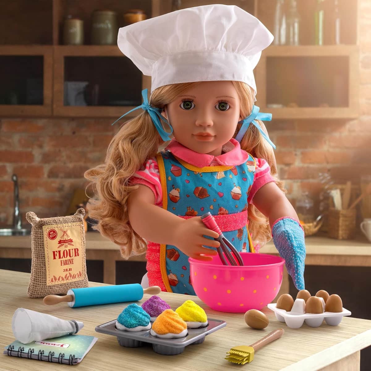 Our Generation 18" Jenny the Cook Fashion Doll Set Girls, 3-4 Years