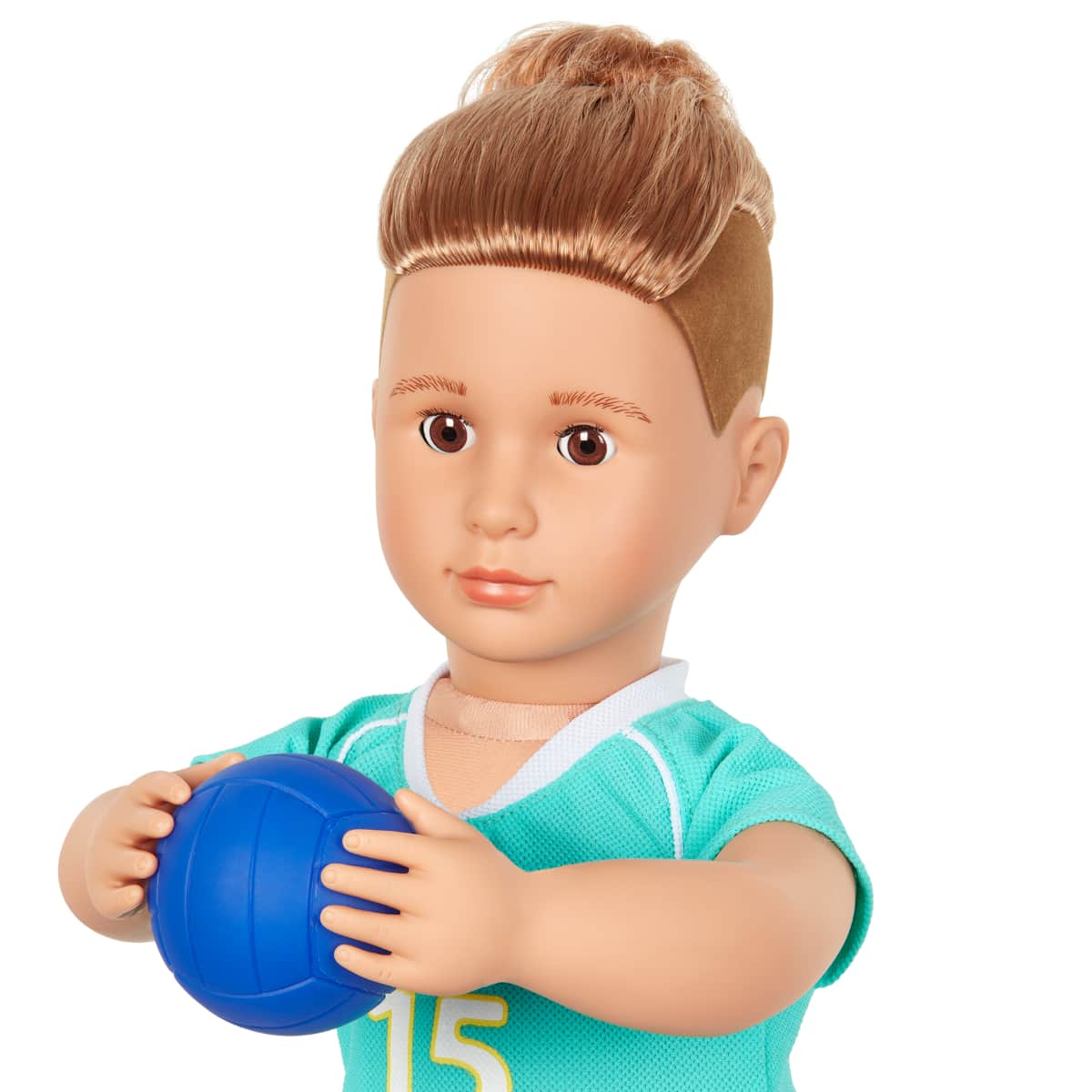 Our Generation 18" Johnny Volleyball Player Boy Doll Set Unisex, 3-4 Years