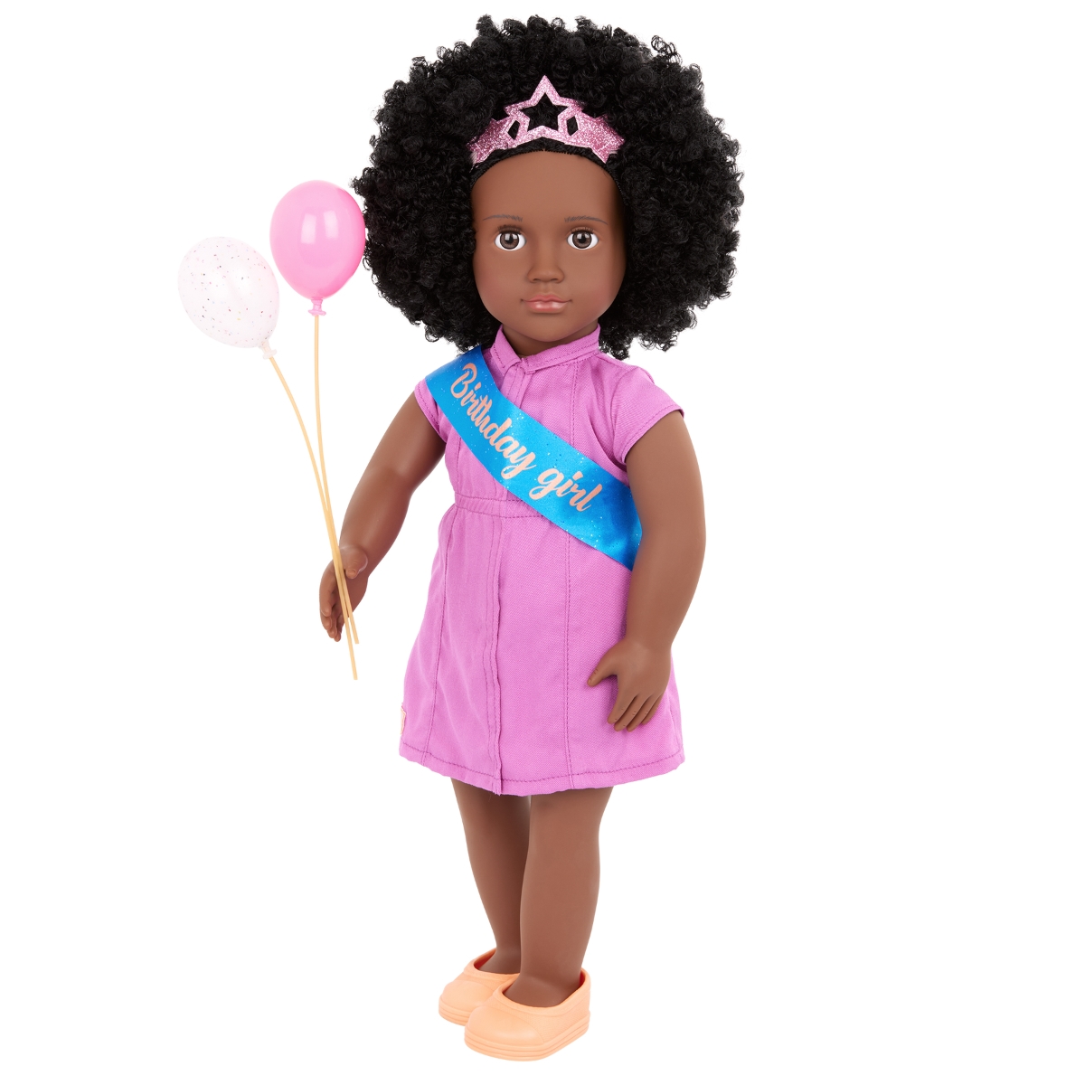 Our Generation 18″ Kehlani Birthday Party Fashion Doll Girls, 3-4 Years