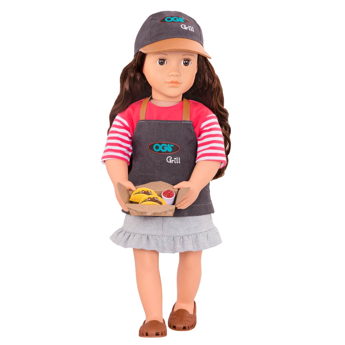 Our Generation 18" Rayna the Food Truck Doll Set Girls, 3-4 Years