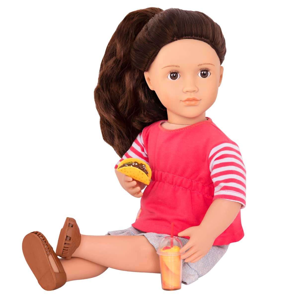 Our Generation 18" Rayna the Food Truck Doll Set Girls, 3-4 Years