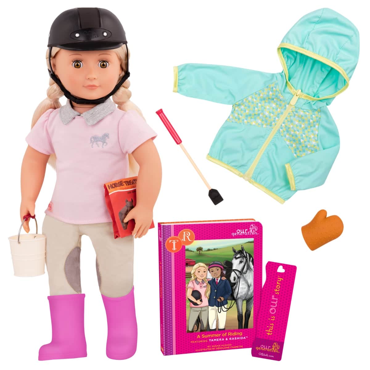 Our Generation 18" Riding Doll with Outfit Set Girls, 3-4 Years