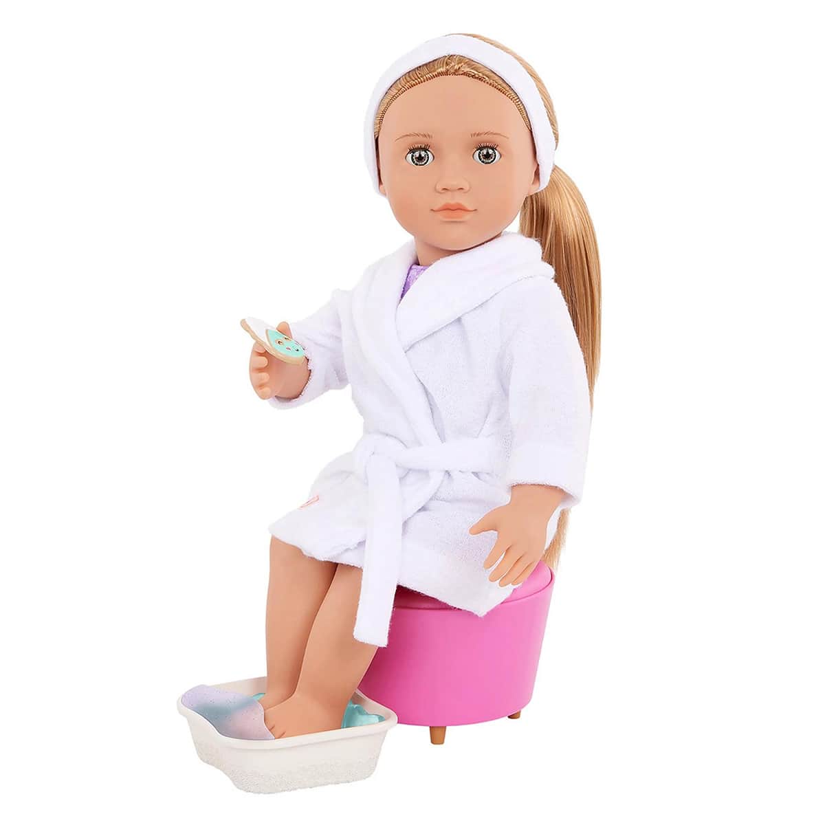 Our Generation 18″ Serafina Spa Day Doll & Storybook Set Girls, 3-4 Years